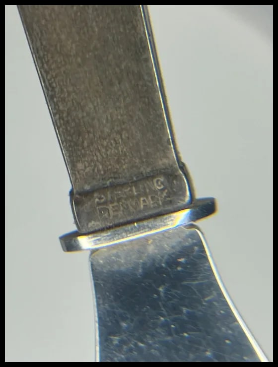 Vintage Sterling Silver Denmark Bottle Opener - 5