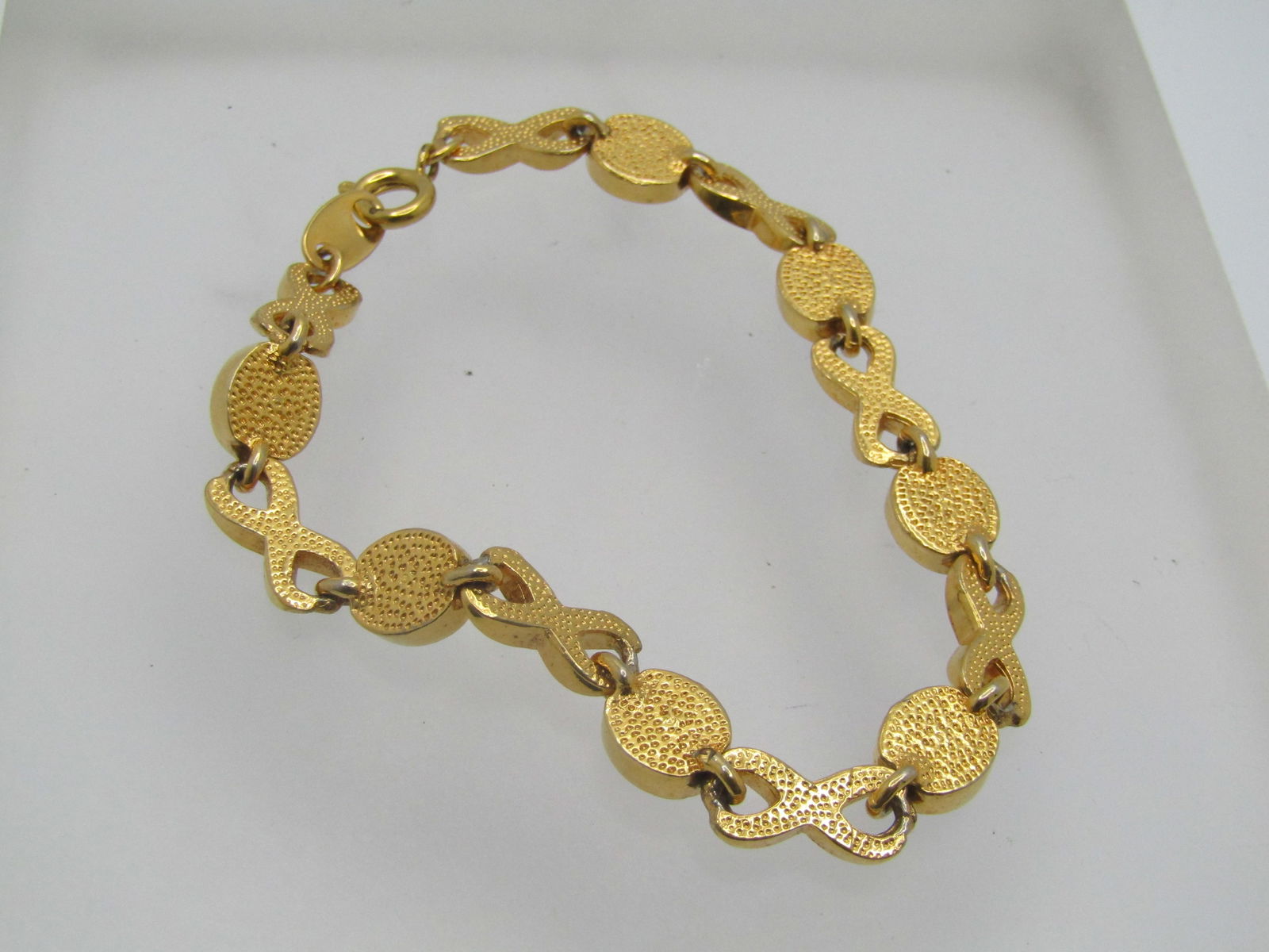 Vintage Purple Rhinestone Tennis Bracelet, Signed N.R. Avon, 7", 1980's - 4