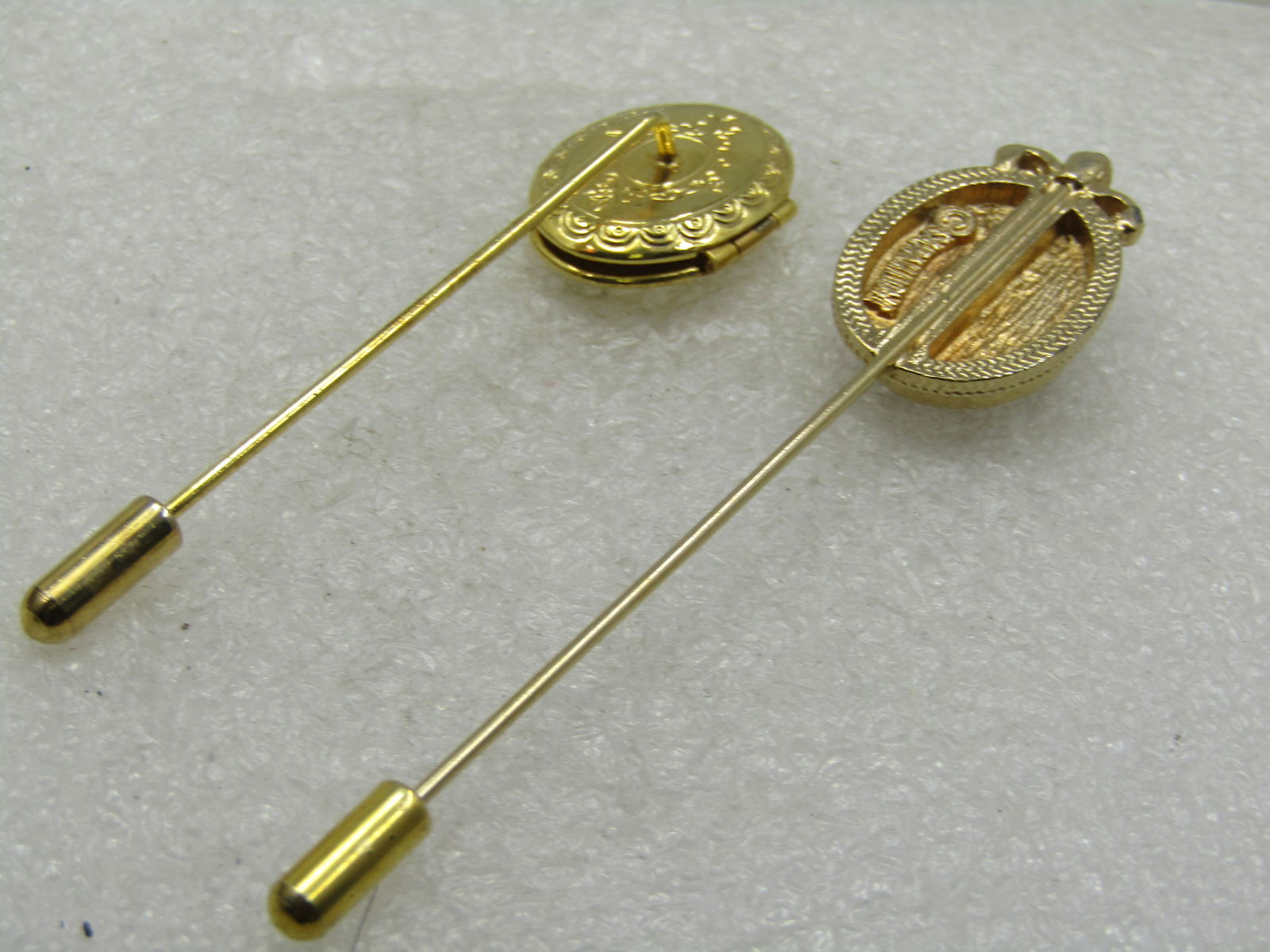 Vintage Mona Lisa & Locket Stick Pins, 1960's - 4