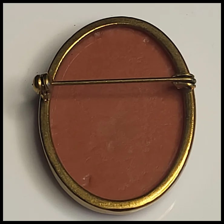 Large Vintage Cameo Pin/Brooch - 3