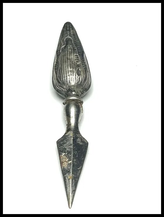 Vintage Sterling Silver Corn and the Cobb Holder - 3