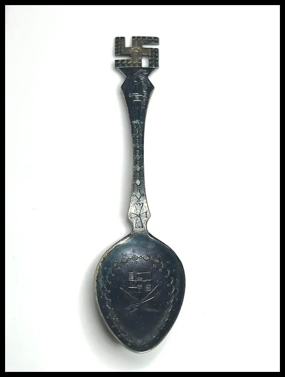 Vintage Navajo Native Rolling-Log Sterling Silver Hand Stamped Spoon - 3