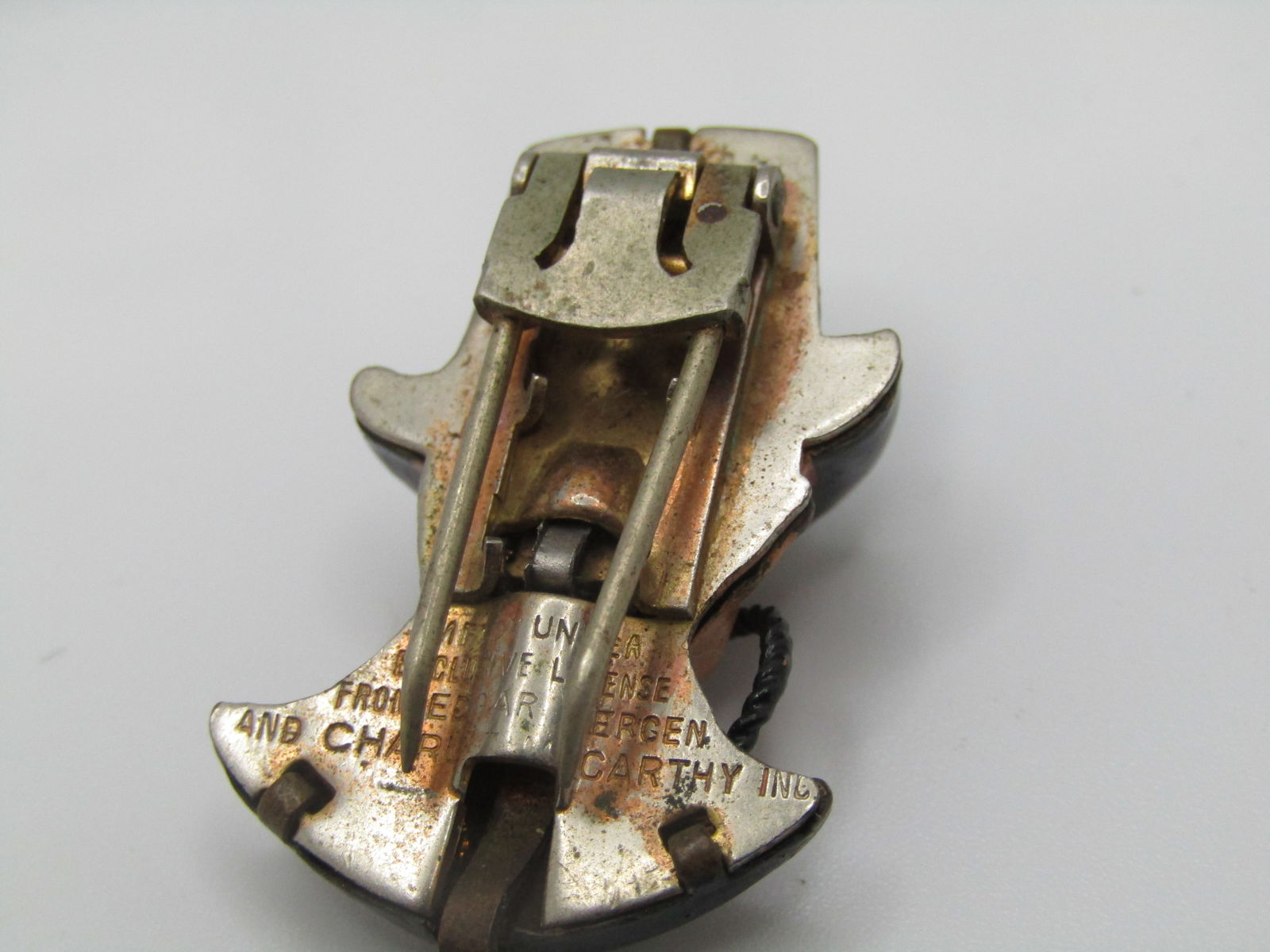 Antique Charlie McCarthy Fur Clip, Edgar Bergen, Enameled 1920's - 7