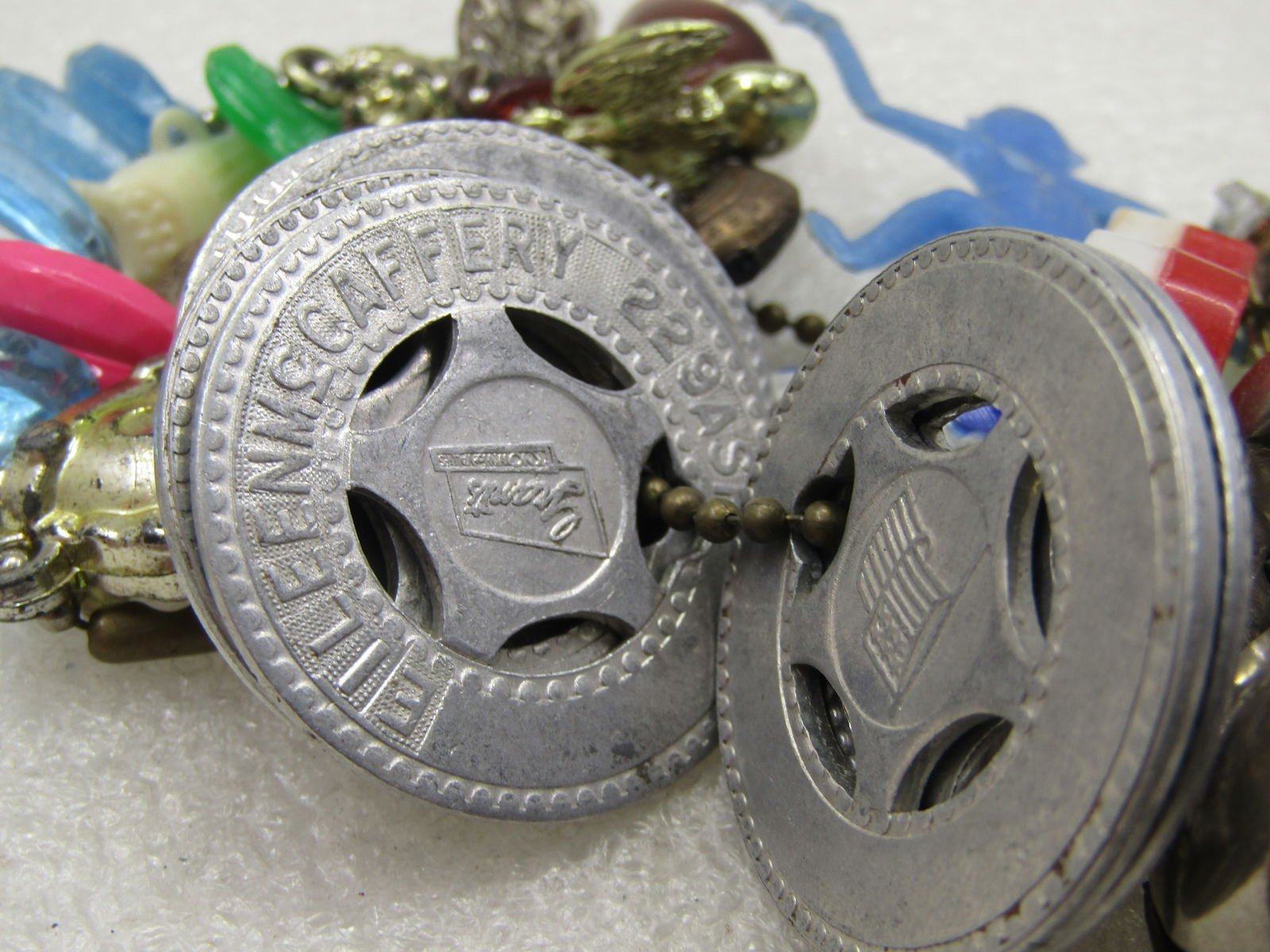 Vintage Chain of Vending Machine Charms , Souveniers, & More, 1940's-1960's - 5