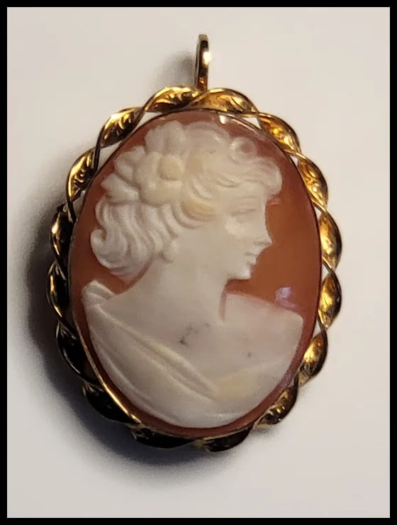 Vintage Cameo Brooch/Pin - 2