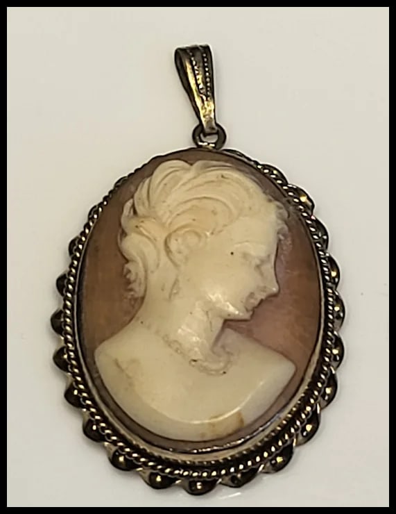 Vintage Cameo Pendant/Brooch - 2