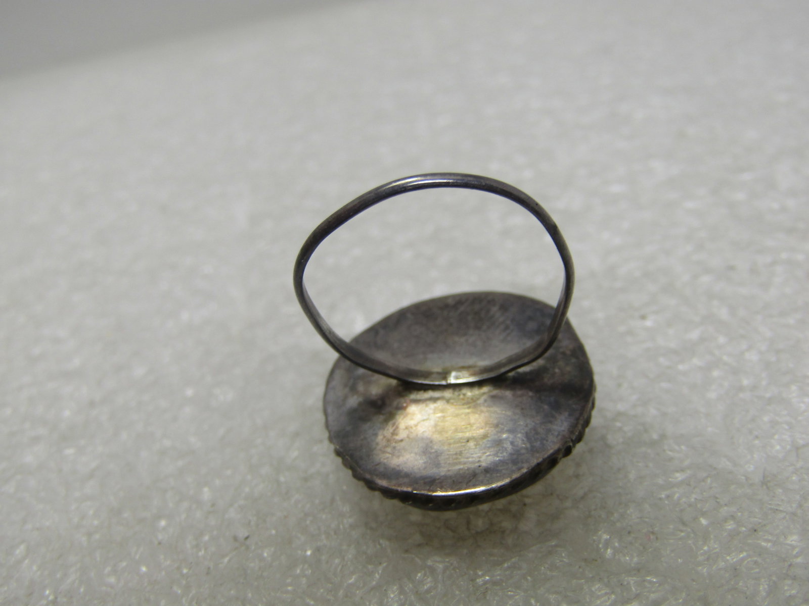 Vintage Sterling Zuni Sunface Ring (for repair), Sz. 8.5 - 6