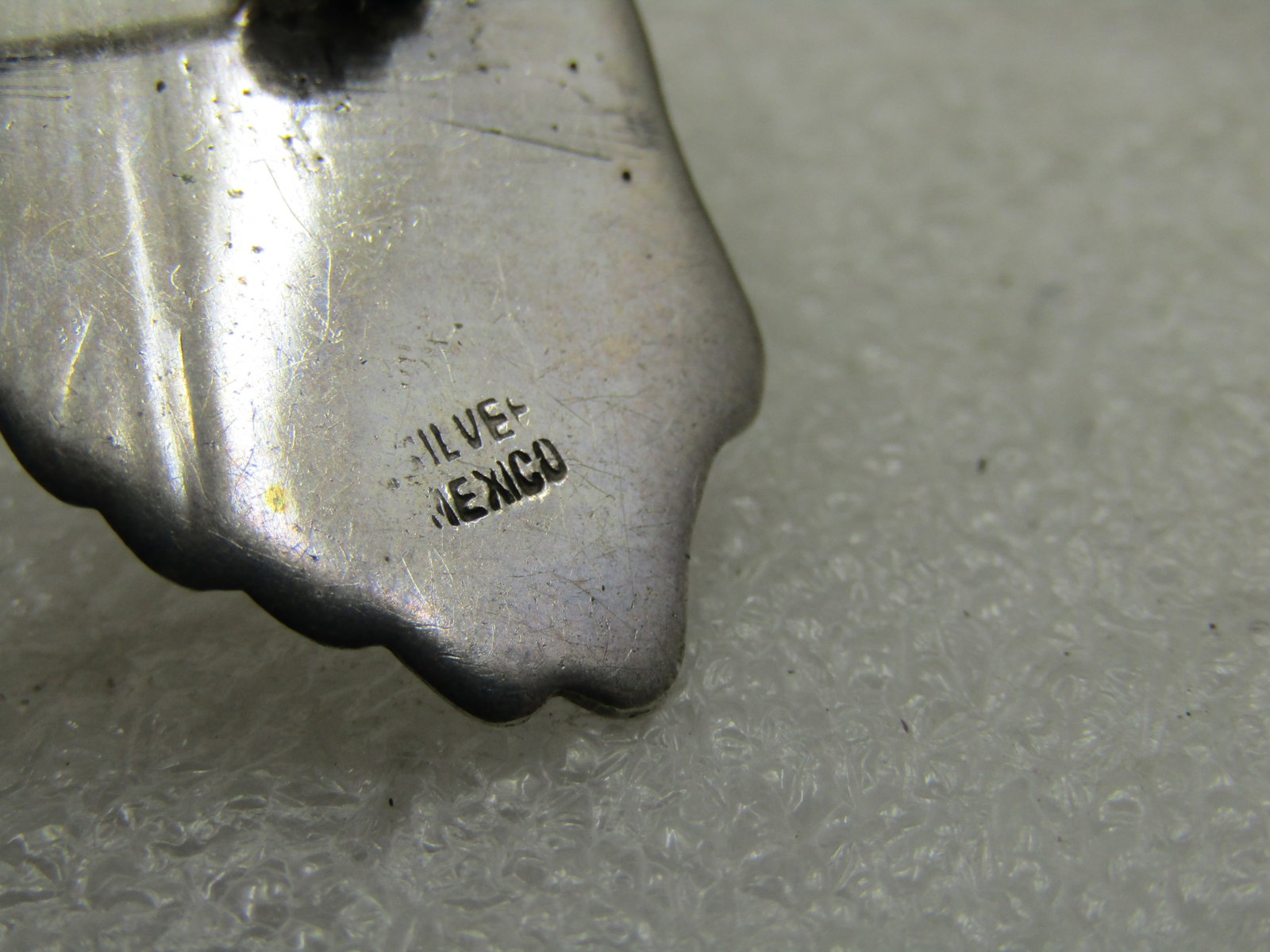 Vintage Mexican Flamenco Dancer with Green Quartz, 1940's-1950's, 2-5/8" - 6