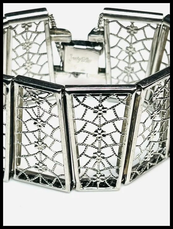 Estate Judy Lee Filigree Bracelet - 4