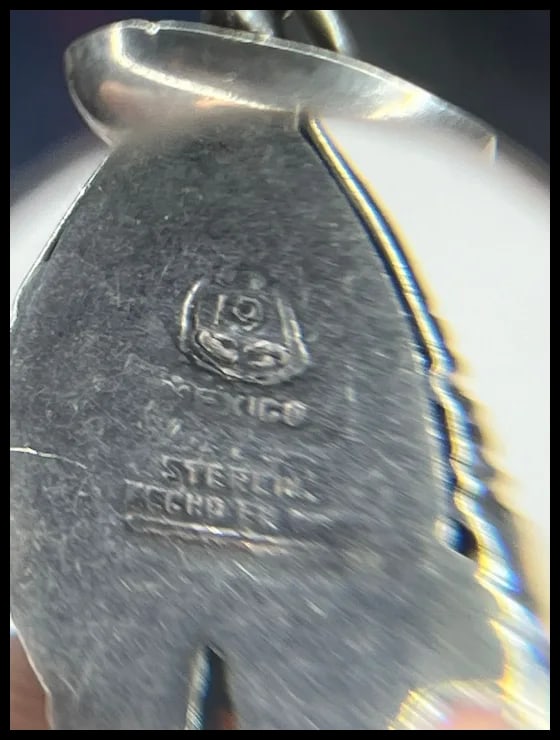 Vintage Mexico Sterling Silver Bandito- Person in Sombrero Charm - 7