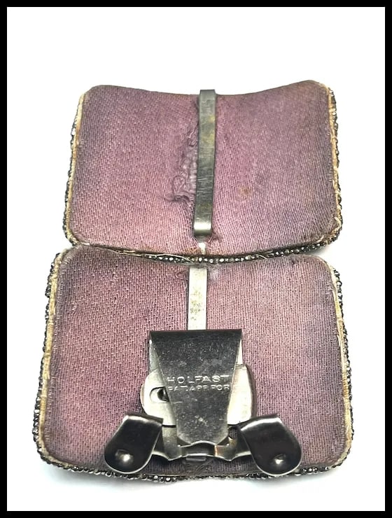 Vintage Beaded Pewter Color Accessories - 7