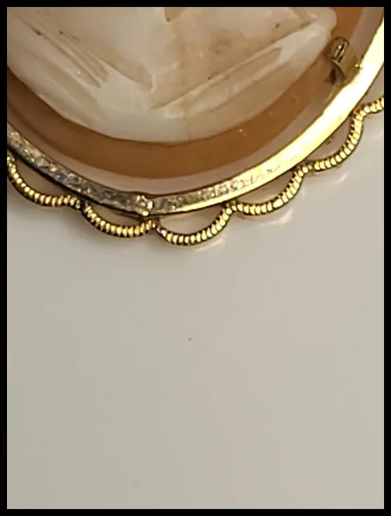 Vintage Cameo Brooch/Pin - 4