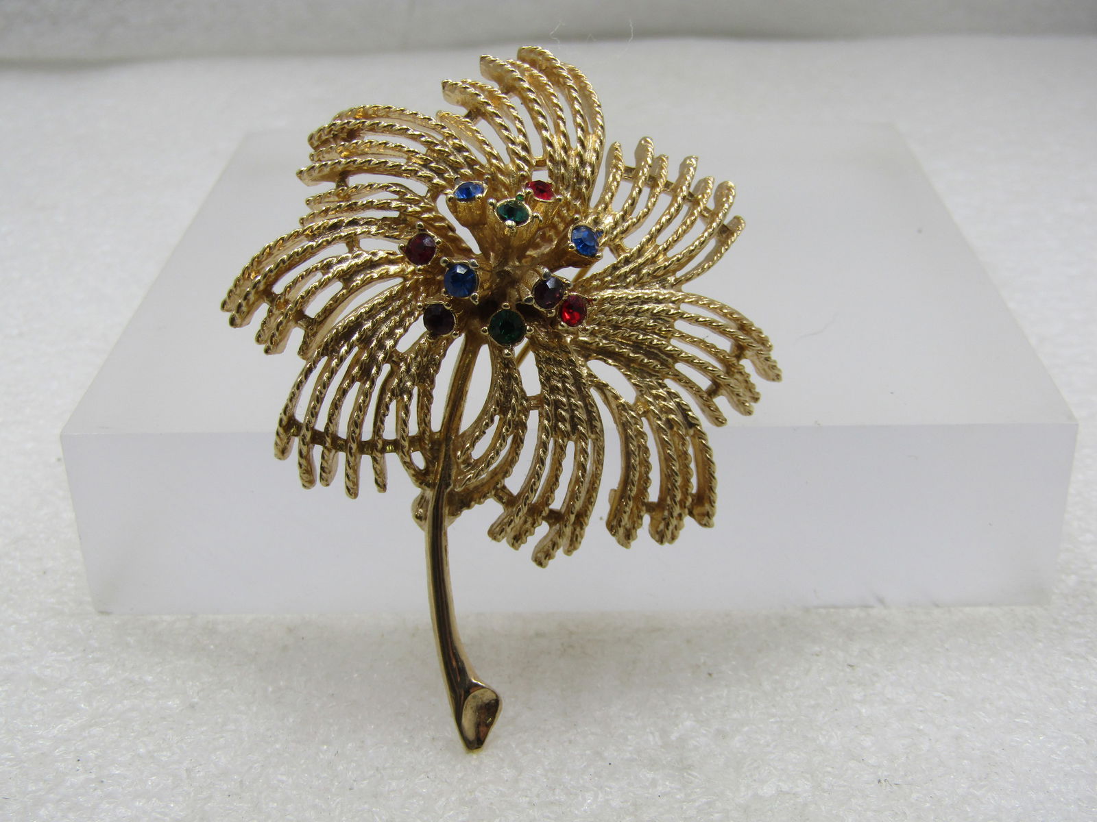 Vintage Rhinestone Firecracker Blossom Brooch, Sarah Coventry, 1960's-1970's - 2