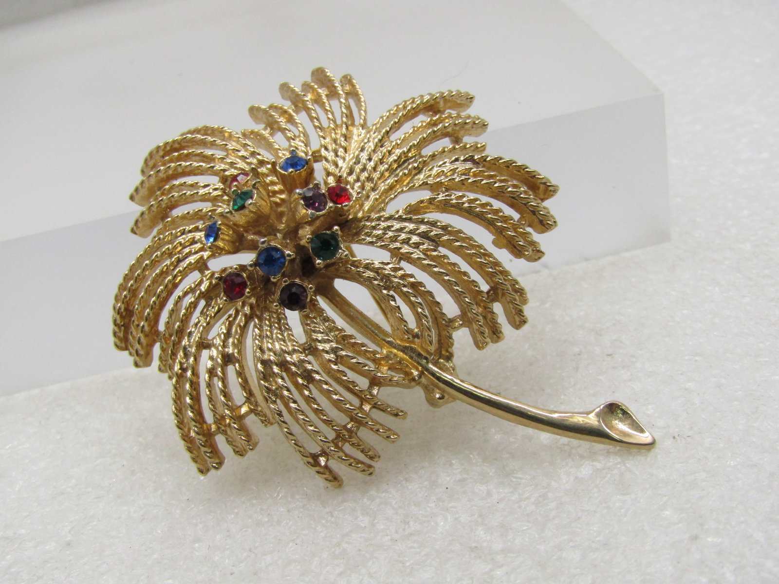 Vintage Rhinestone Firecracker Blossom Brooch, Sarah Coventry, 1960's-1970's - 3