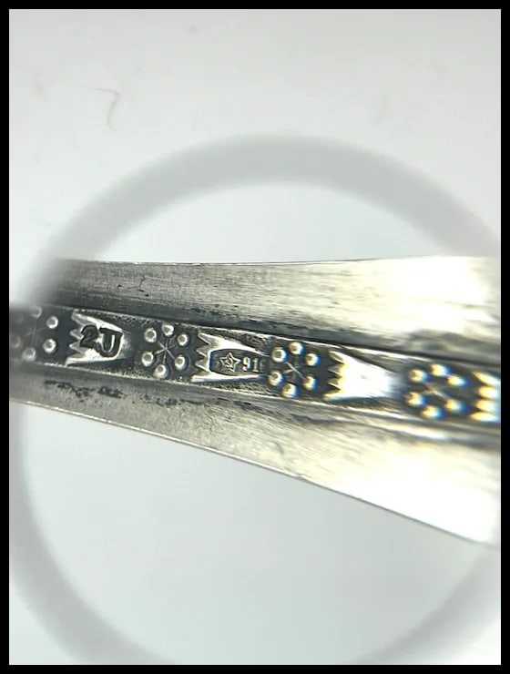 Vintage Ornate Sterling Silver Teaspoon - 7