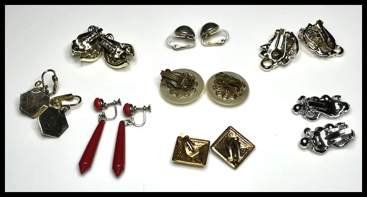 Collection of Vintage Earrings - 9