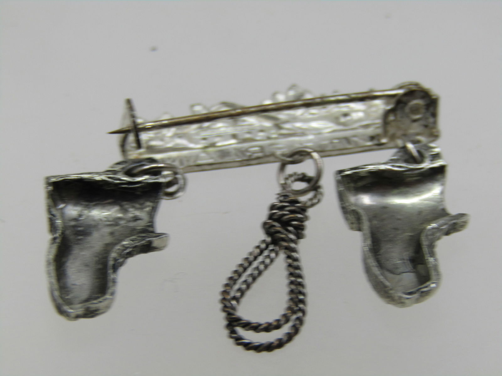 Vintage Switzerland Brooch, Village Scene with Dangles, 1.25" - 4