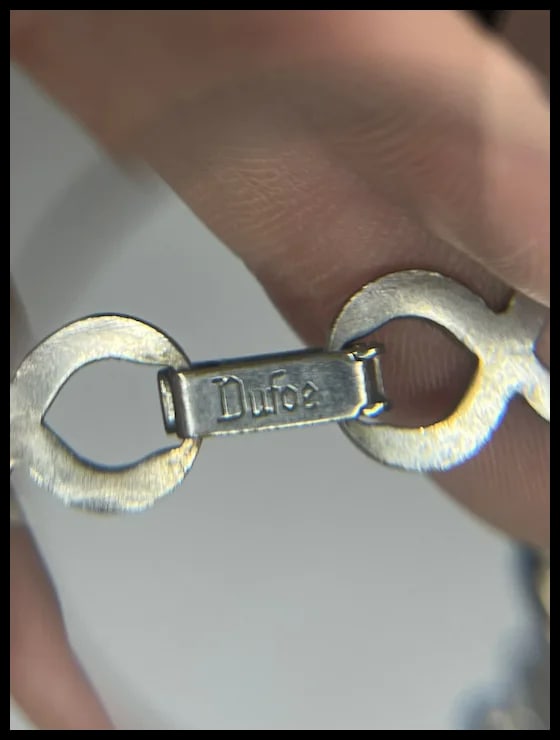 Vintage Dufoe Figure Eight, Eternity, Necklace and Bracelet Set - 10