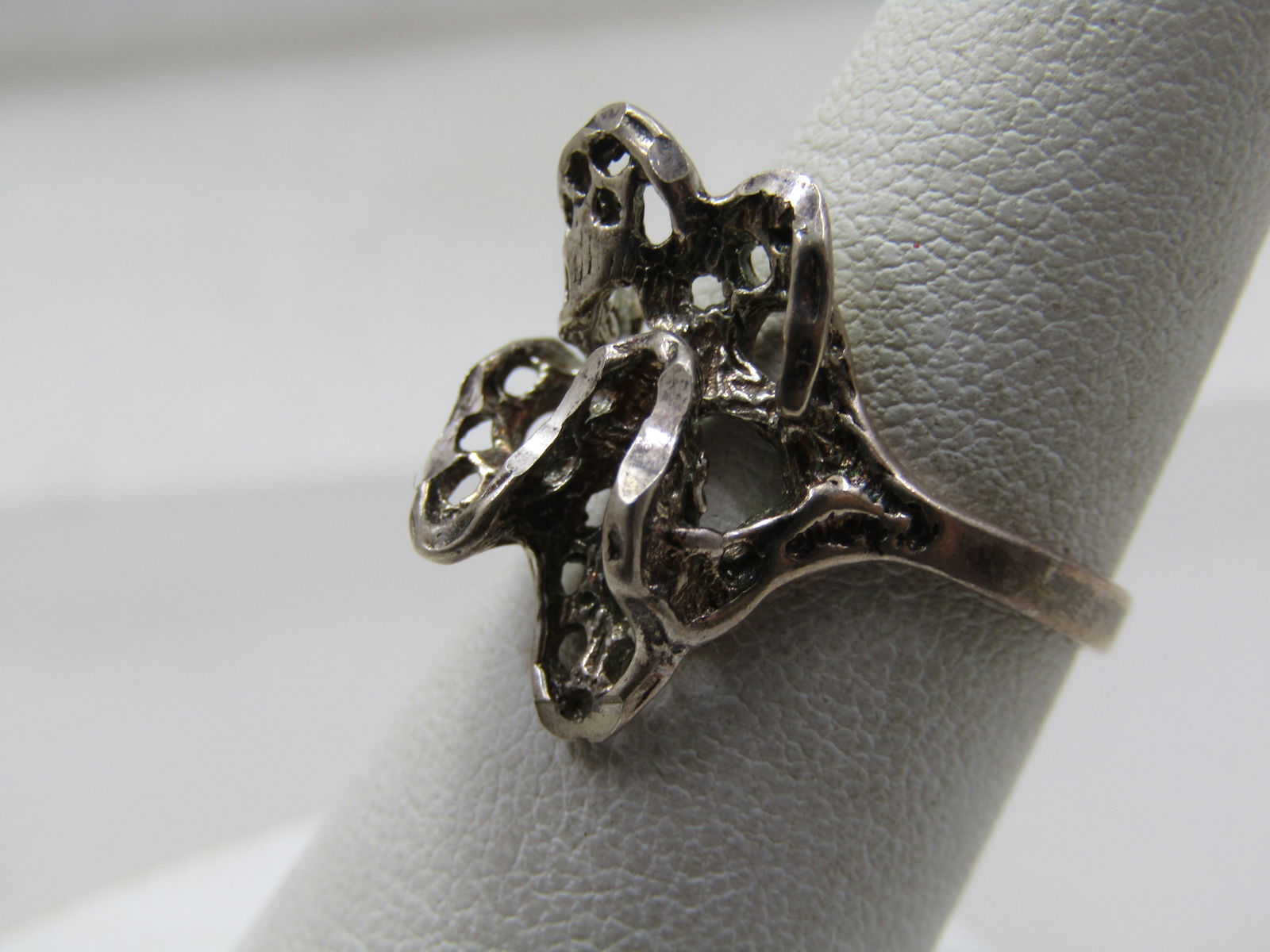 Vintage Sterling Fiigree Mod Ring, Sz. 7, 1960's-1970's - 3