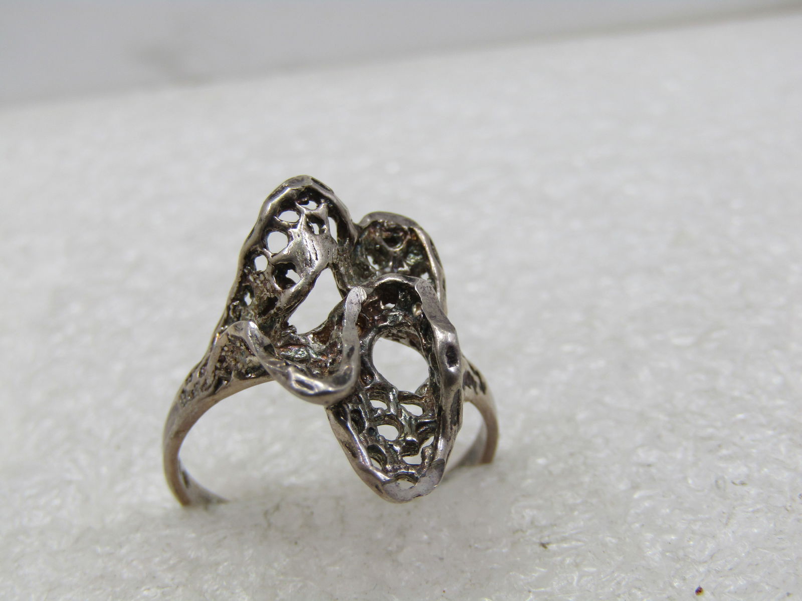 Vintage Sterling Fiigree Mod Ring, Sz. 7, 1960's-1970's - 5