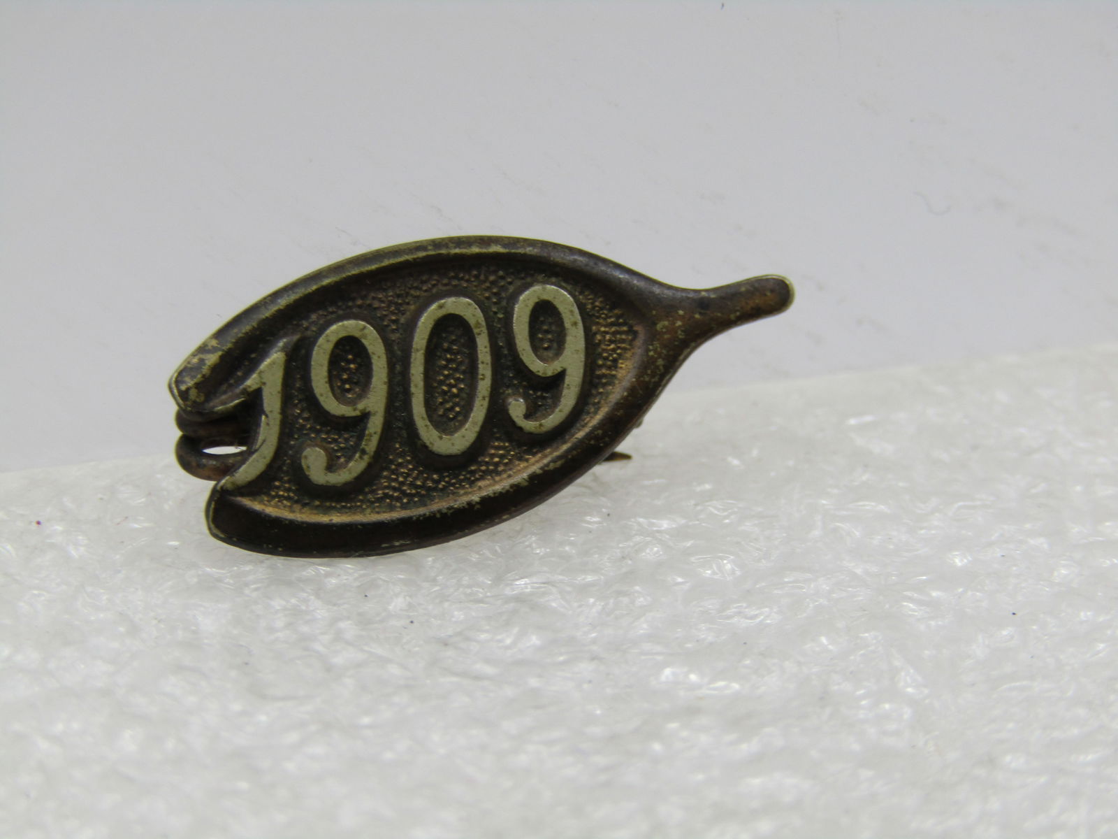 Antique 1909 Wishbone Pin, C-Clasp, Roosevelt Era - 2