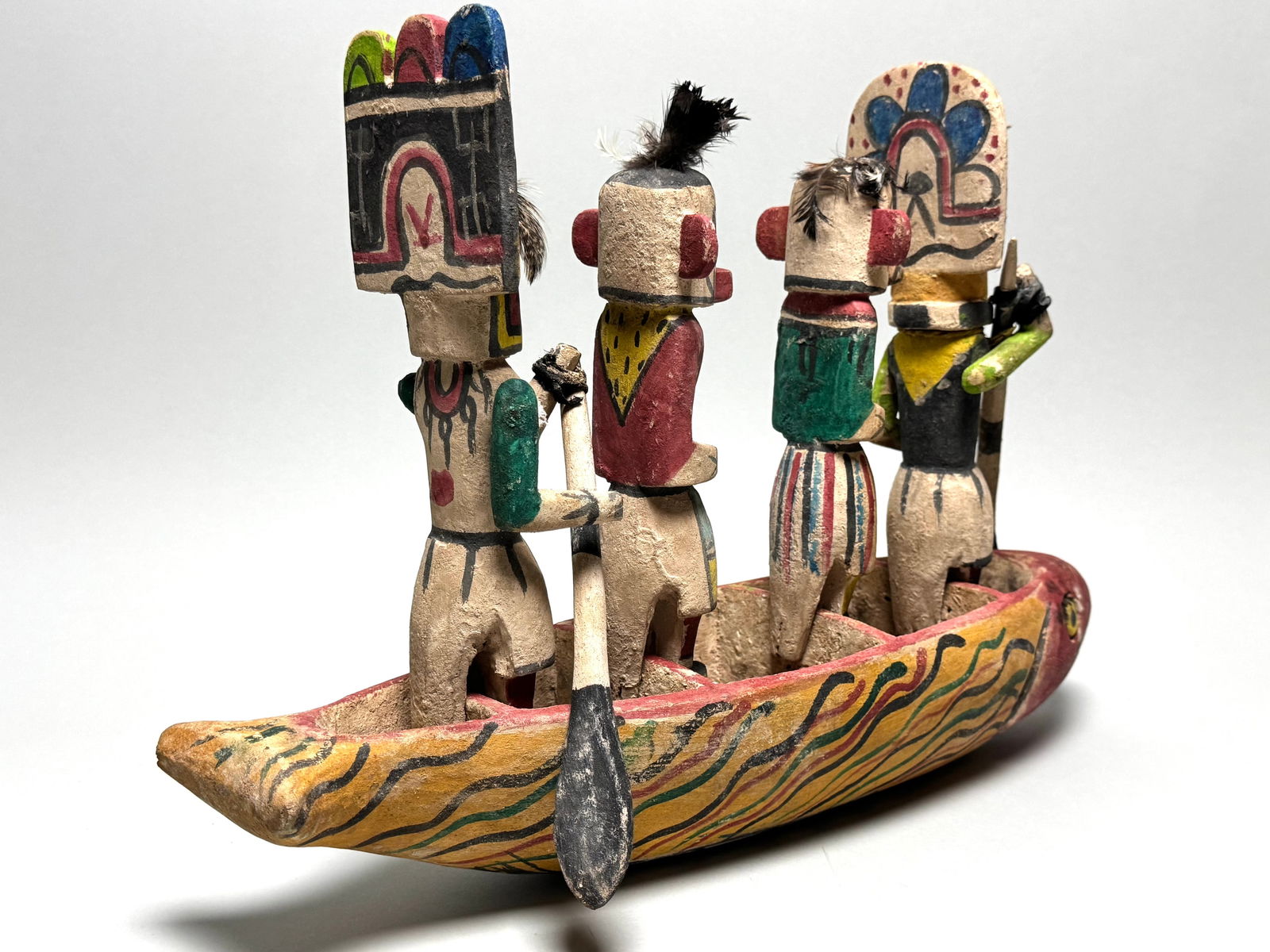 Canoe - wood - Zuni - New Mexico USA - 11