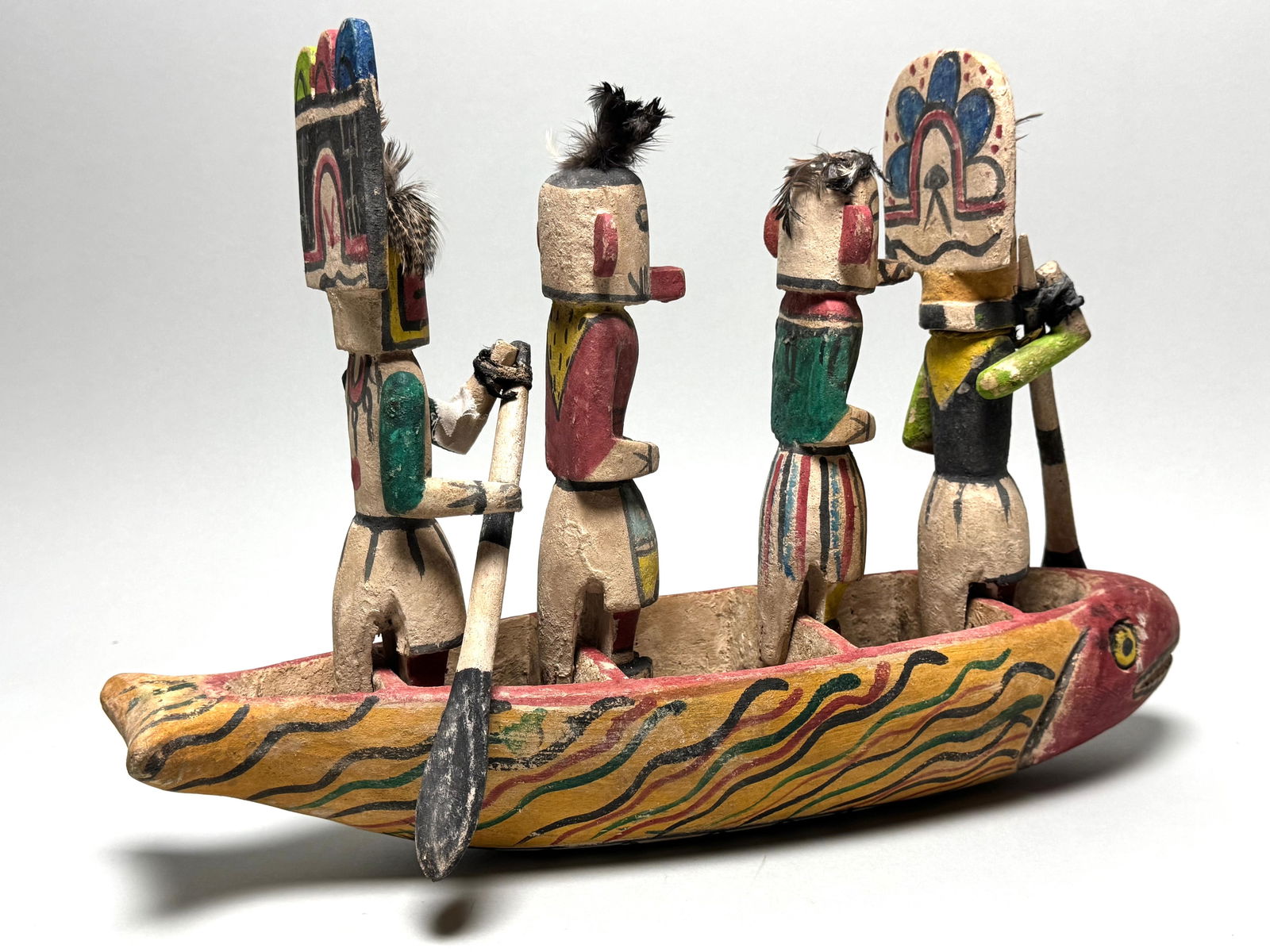 Canoe - wood - Zuni - New Mexico USA - 12