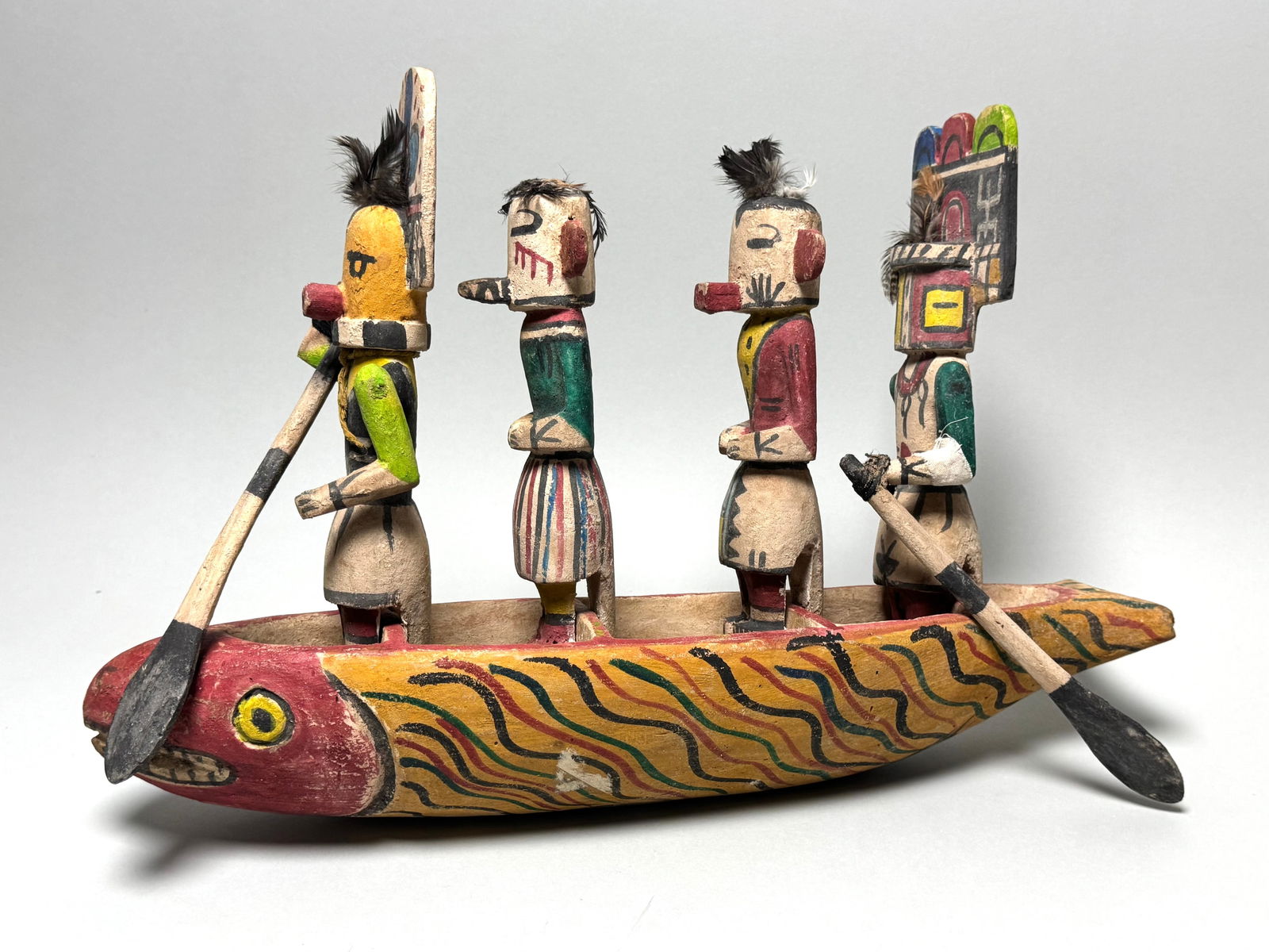 Canoe - wood - Zuni - New Mexico USA - 2