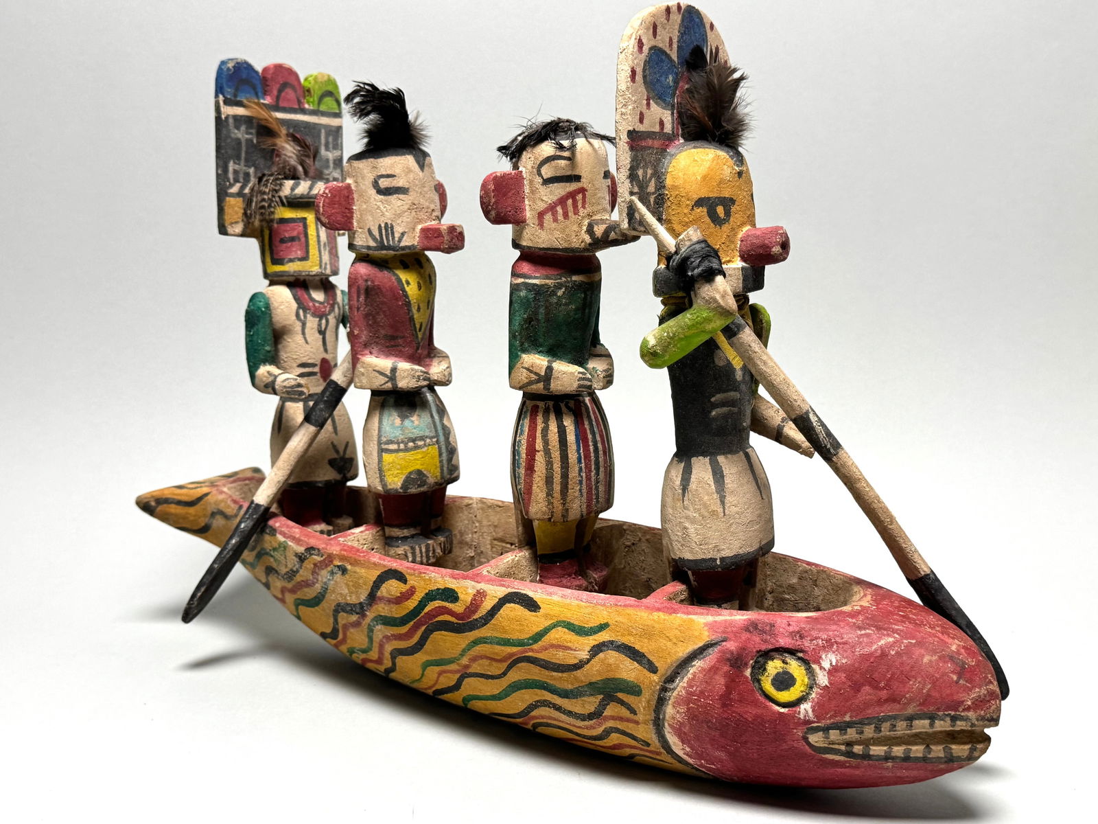 Canoe - wood - Zuni - New Mexico USA - 5