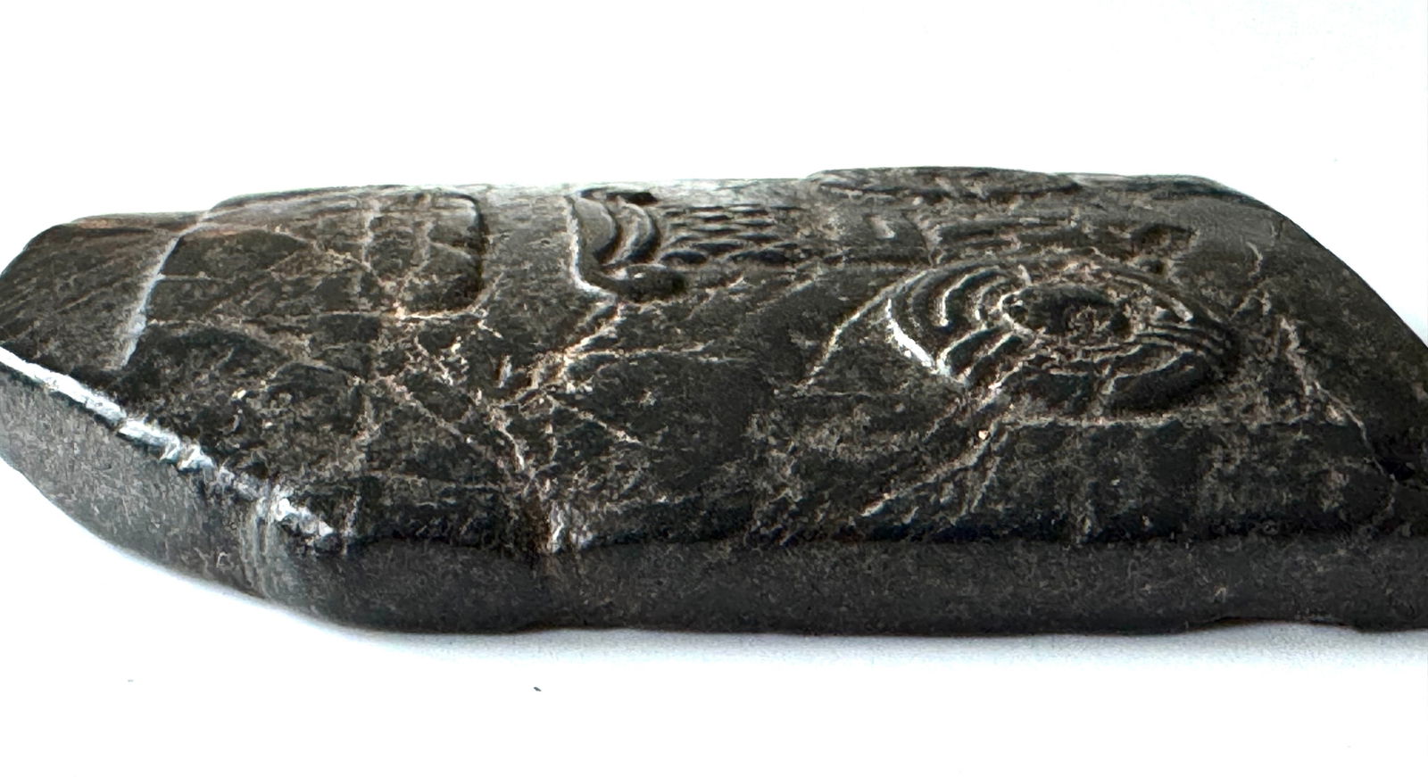 Ancient Dark-Green Jade HongShan Culture amulet, China - 5