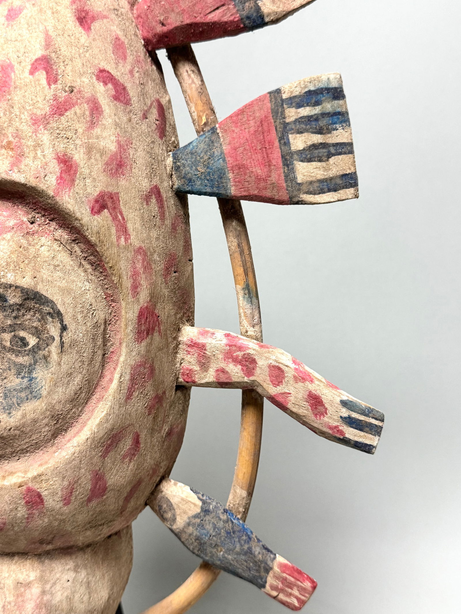 YUA Fish Mask made by the Yupik INUIT People who live on the West Coast of Alaska. - 10