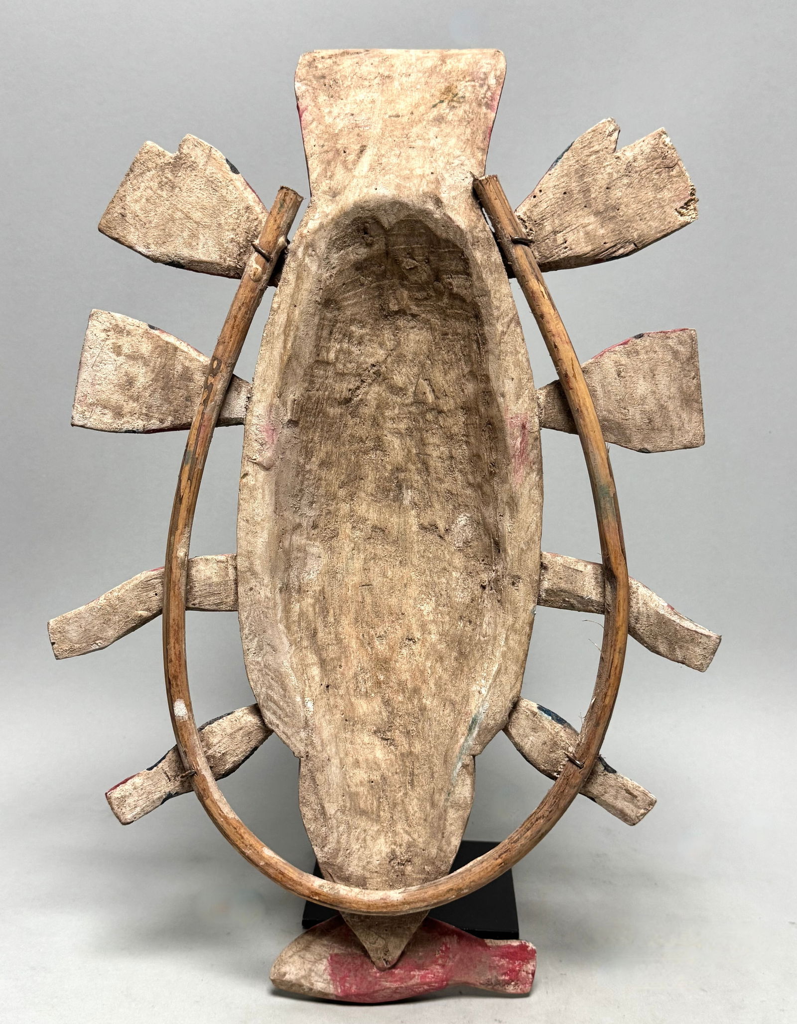 YUA Fish Mask made by the Yupik INUIT People who live on the West Coast of Alaska. - 11