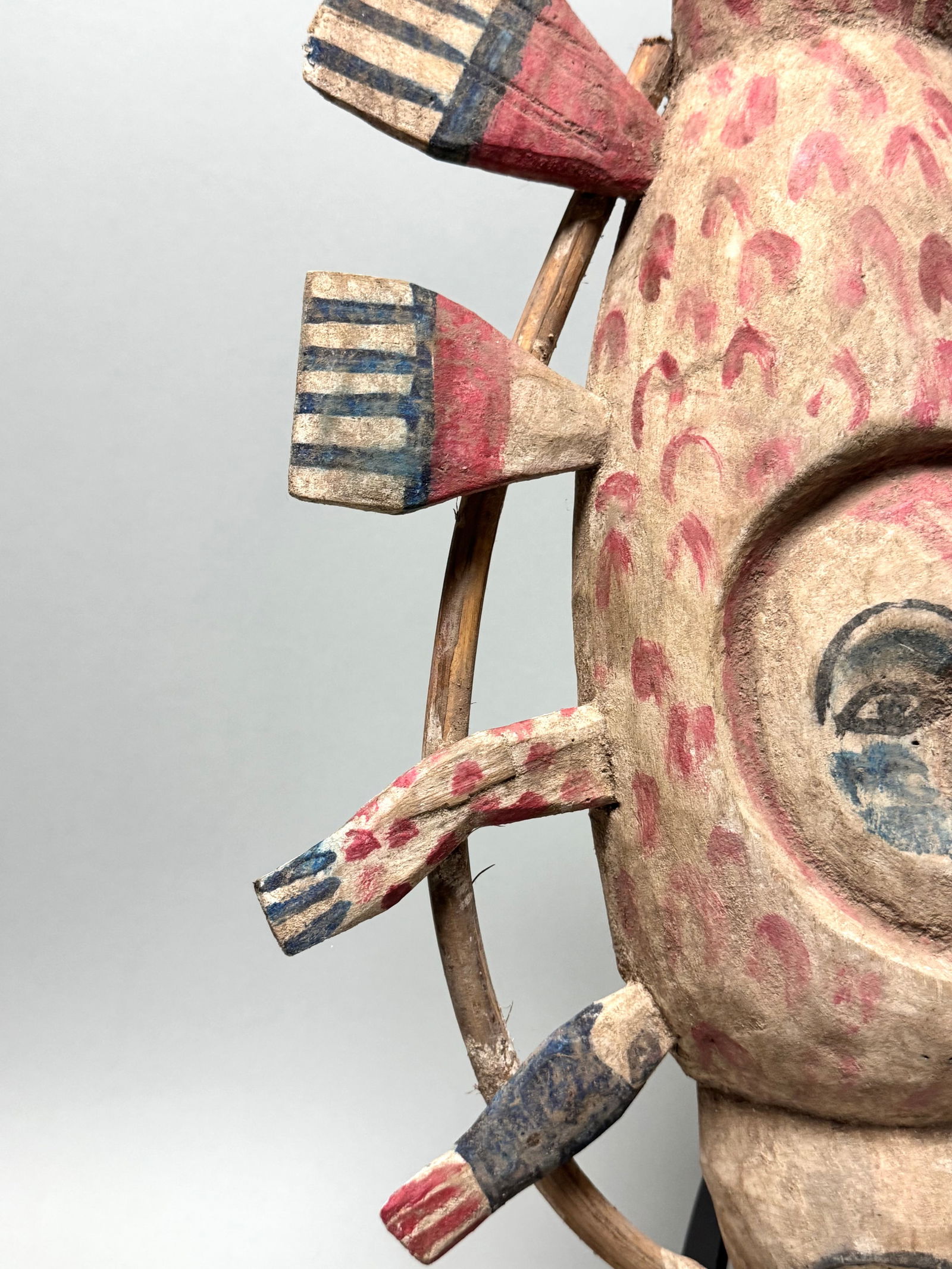 YUA Fish Mask made by the Yupik INUIT People who live on the West Coast of Alaska. - 9