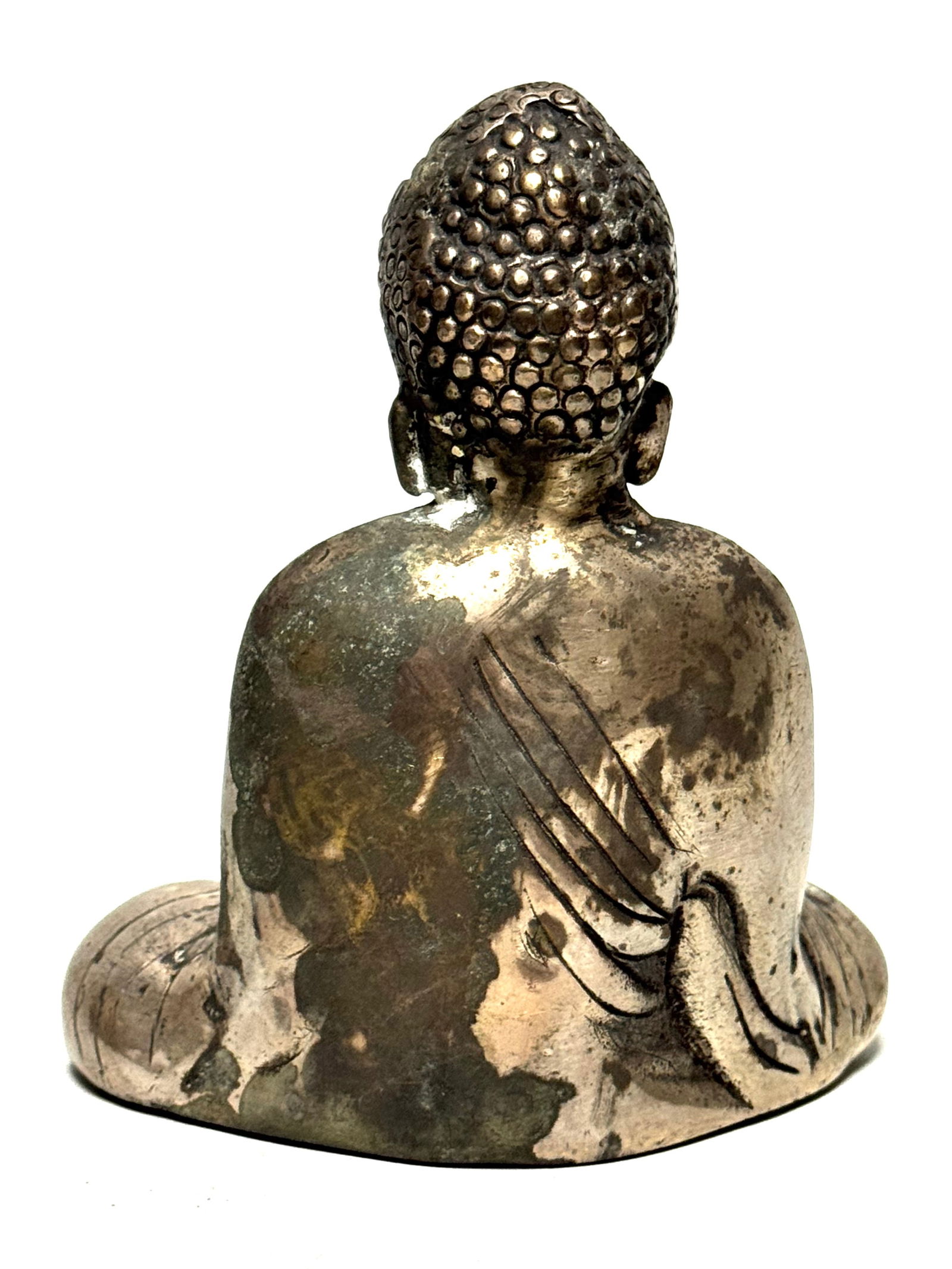 Statue of sitting meditation Buddha with lotus - China - 7