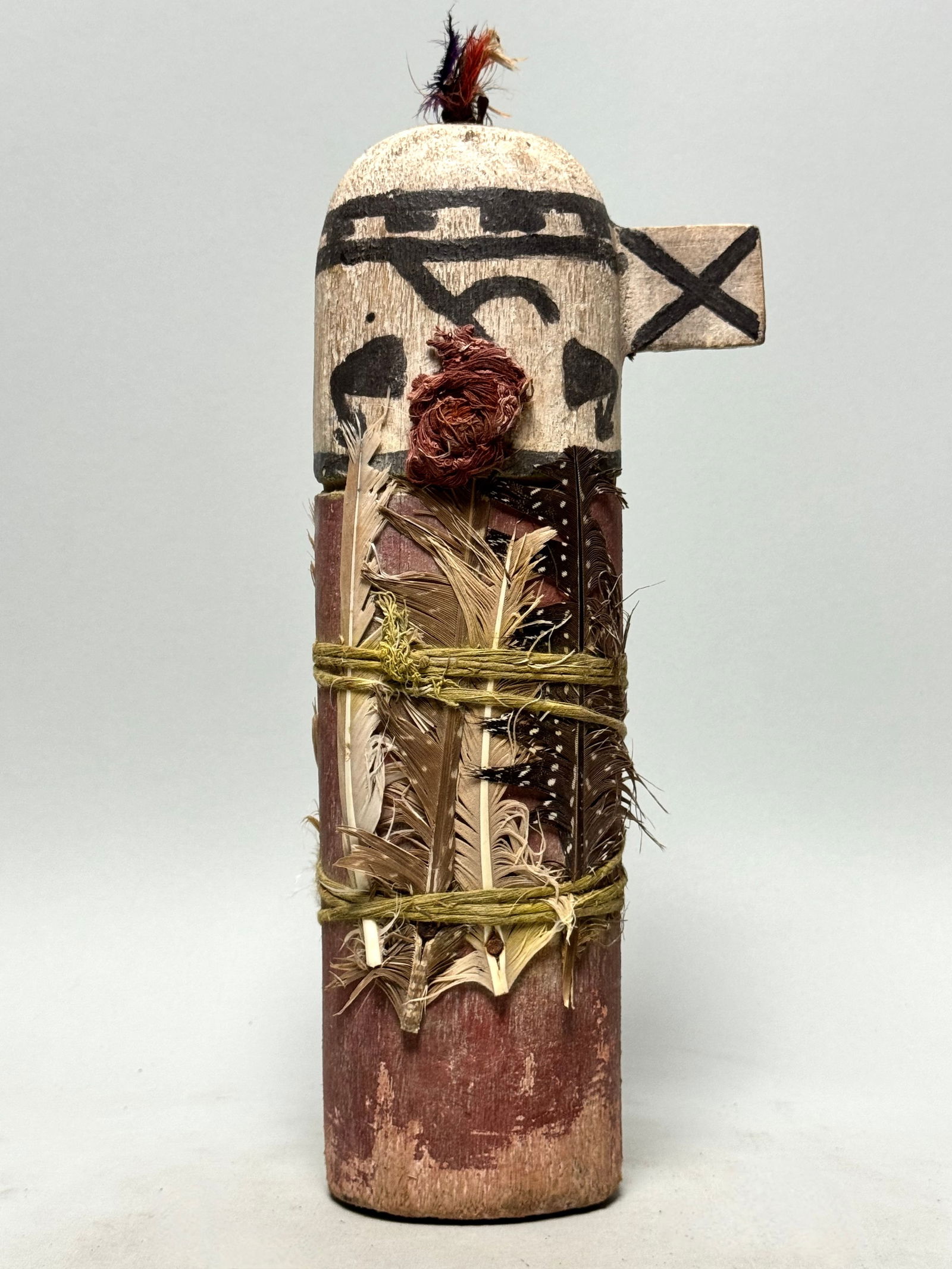 Ancient "one ear" Zuni figure - New Mexico, USA: Title: Ancient "one ear" Zuni figure - New Mexico, USA Description: This stunning Zuni figure comes from an old private collection and has originally one ear. Zuni figures, traditionally crafted by