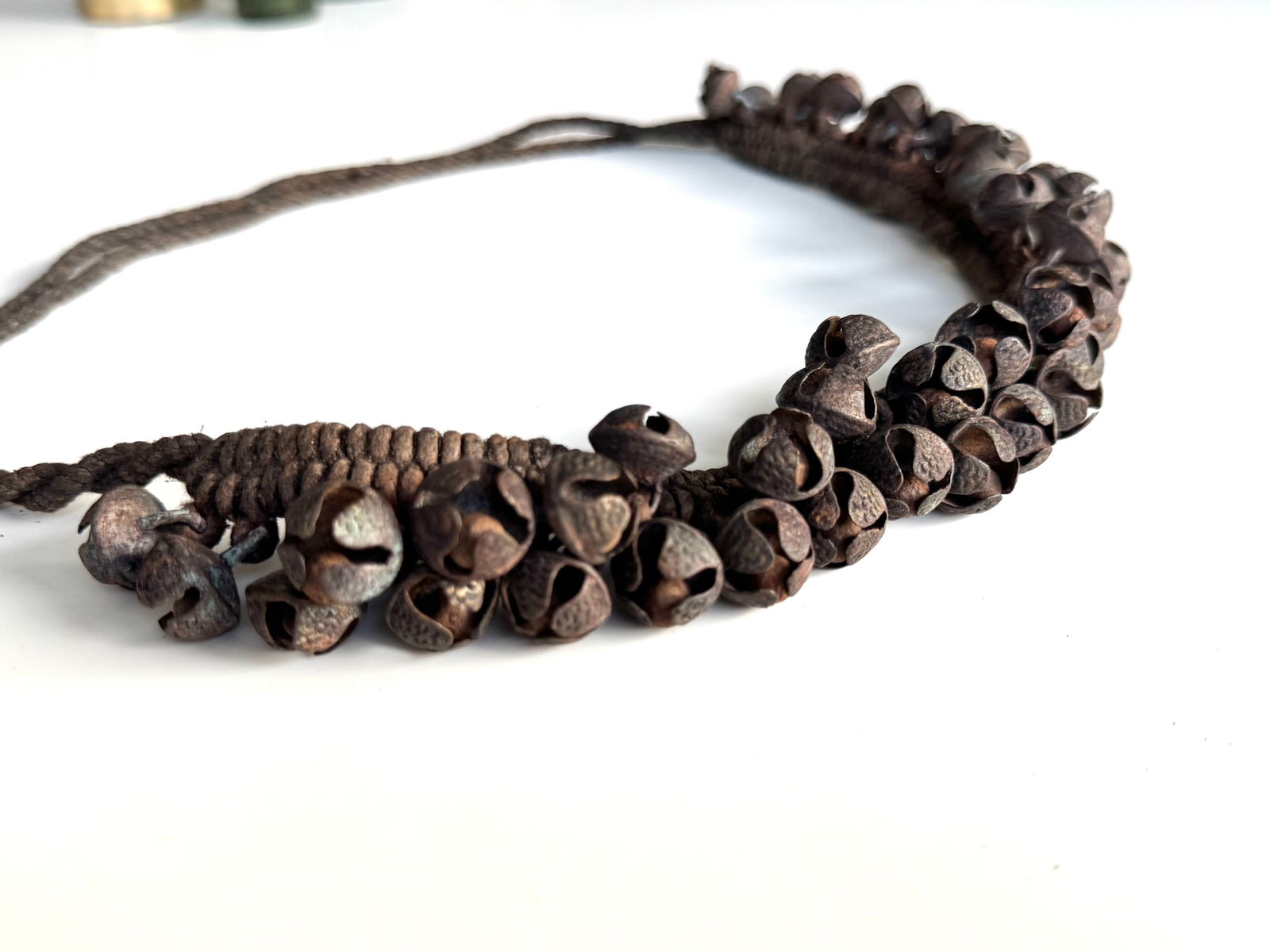 India Traditional Brass Ghungroo Bells necklace. - 8