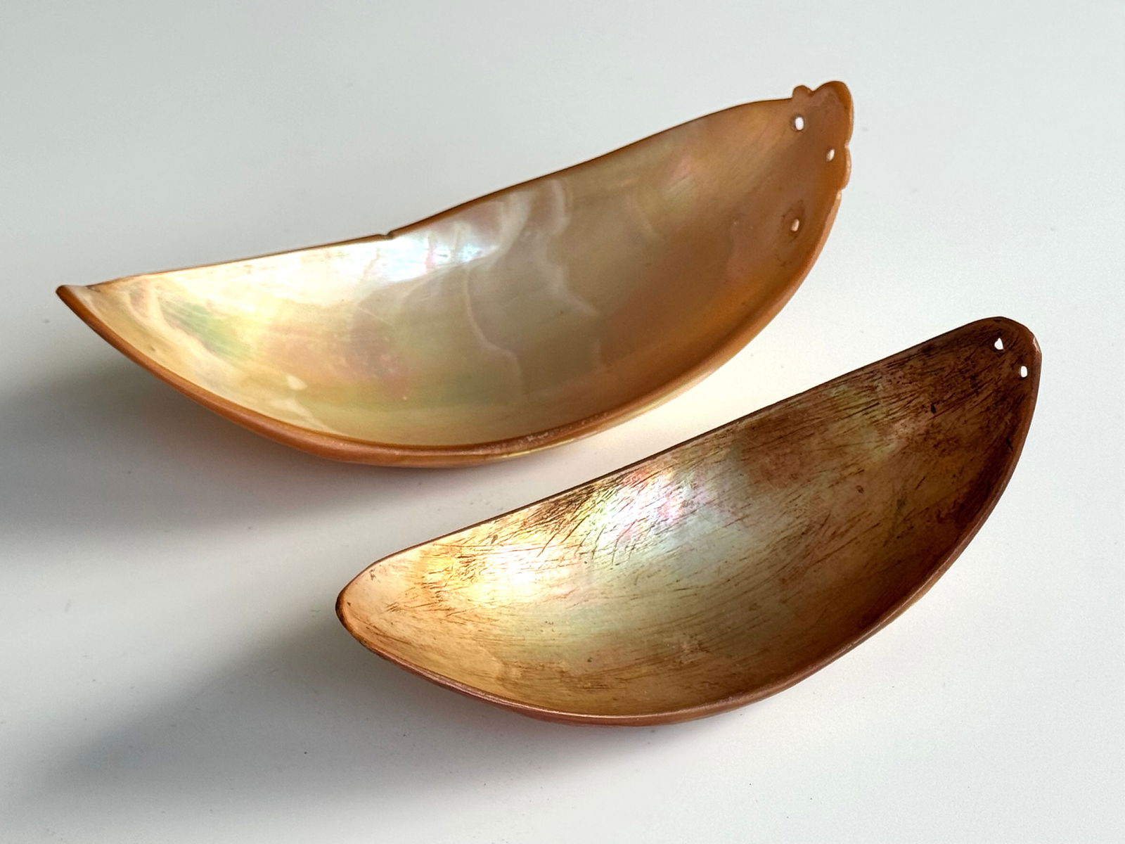 1950's field collected shell spoons Trobriand Islands (1 of 9)