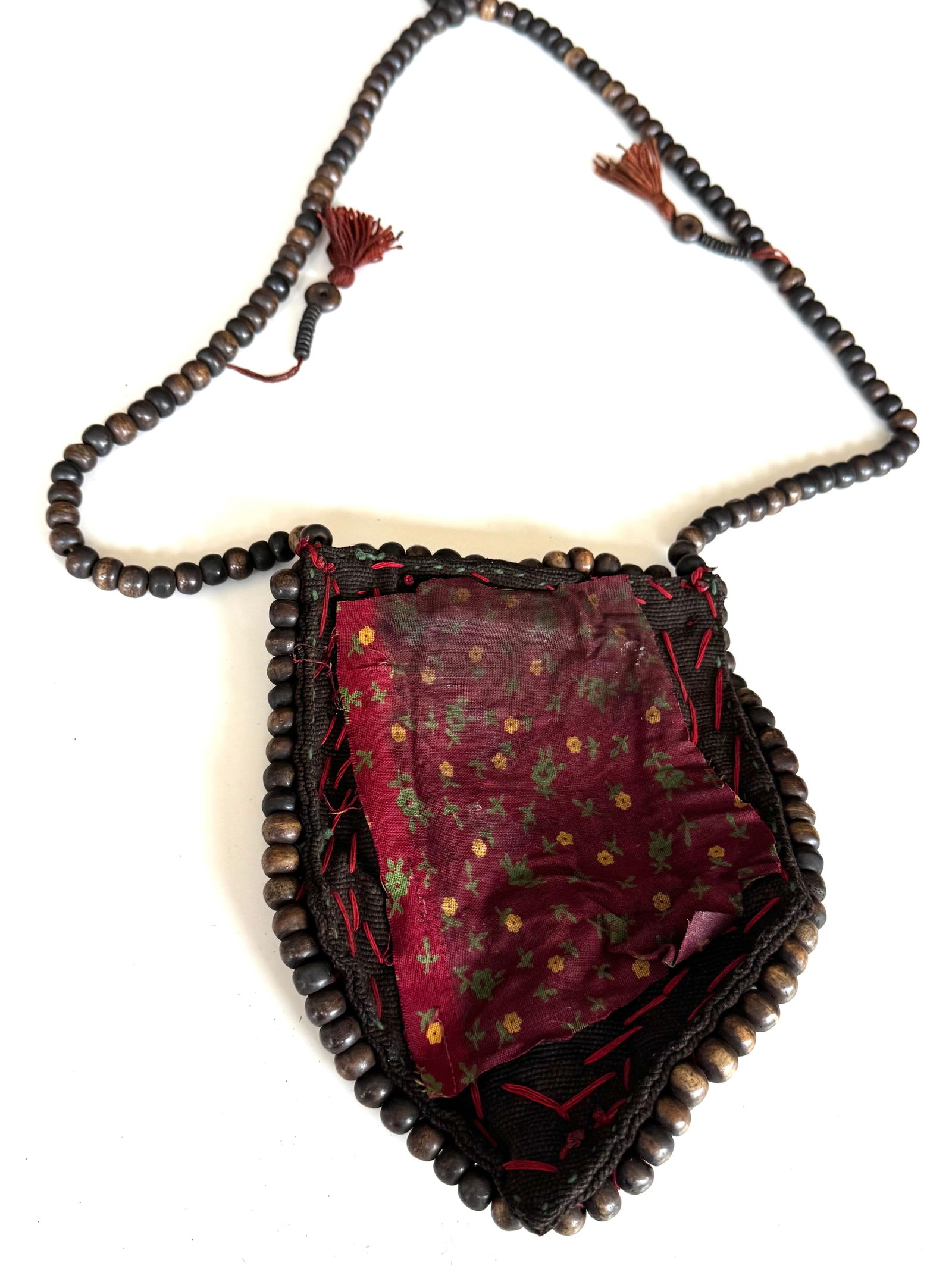 Antique Tibetan Perak Breastplate: Cornelian beads, Turquoise, Shells, gemstone, Kashmir, Jewelry - 12