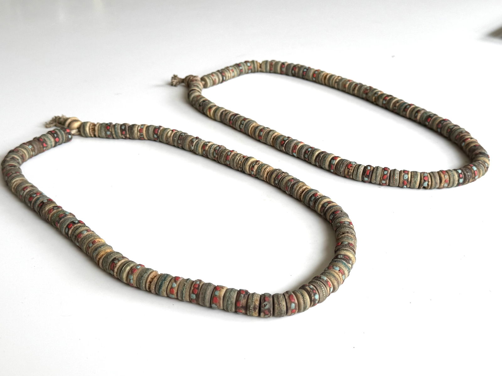 Buddhist rosary/Prayer Beads necklace - Yak bone - Nepal - second half 20th century - 13
