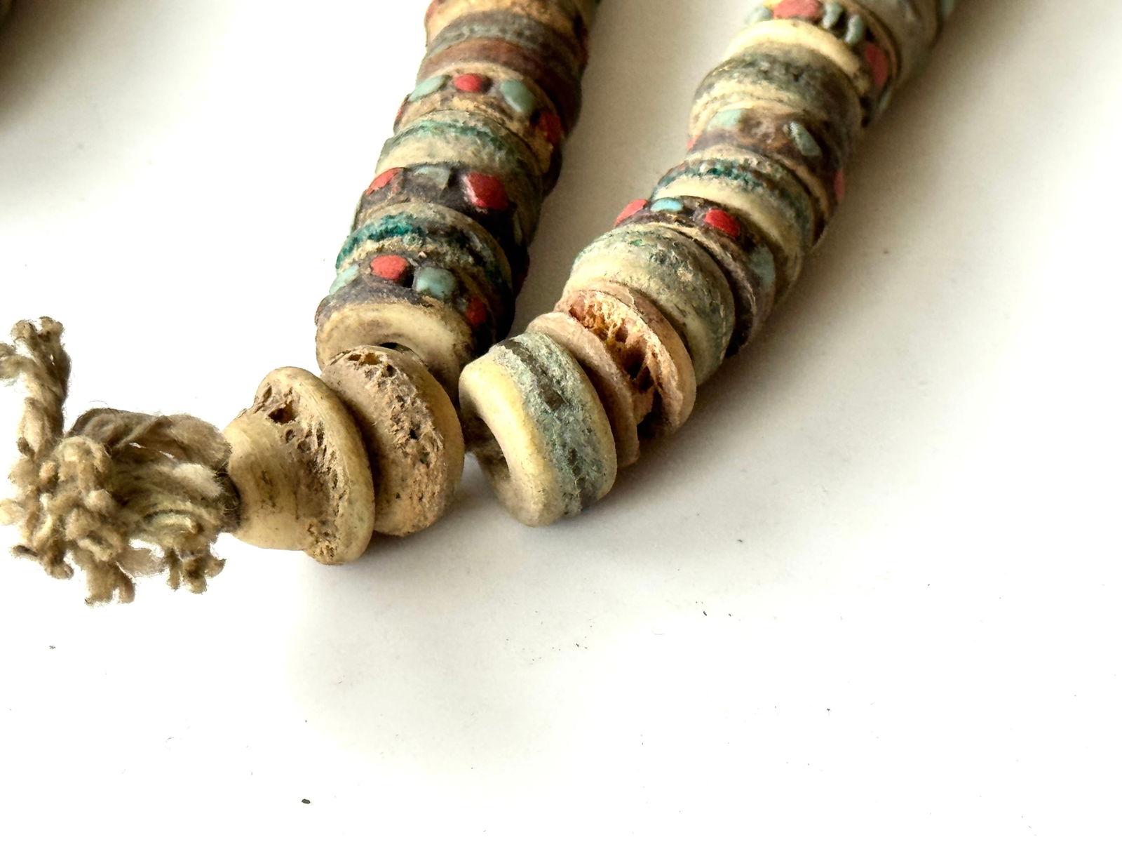 Buddhist rosary/Prayer Beads necklace - Yak bone - Nepal - second half 20th century - 6
