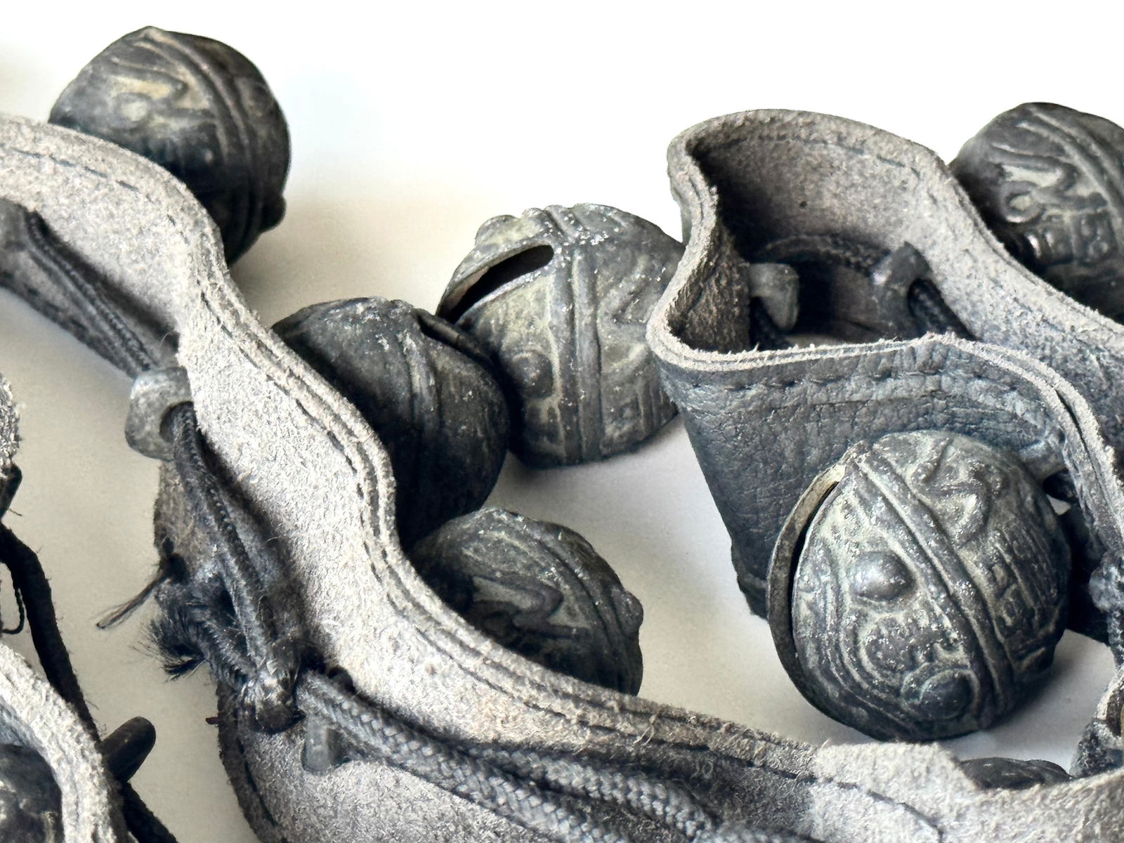 Bronze Shaman Ceremonial Tiger Head Rattle Bell - Nepal - 4