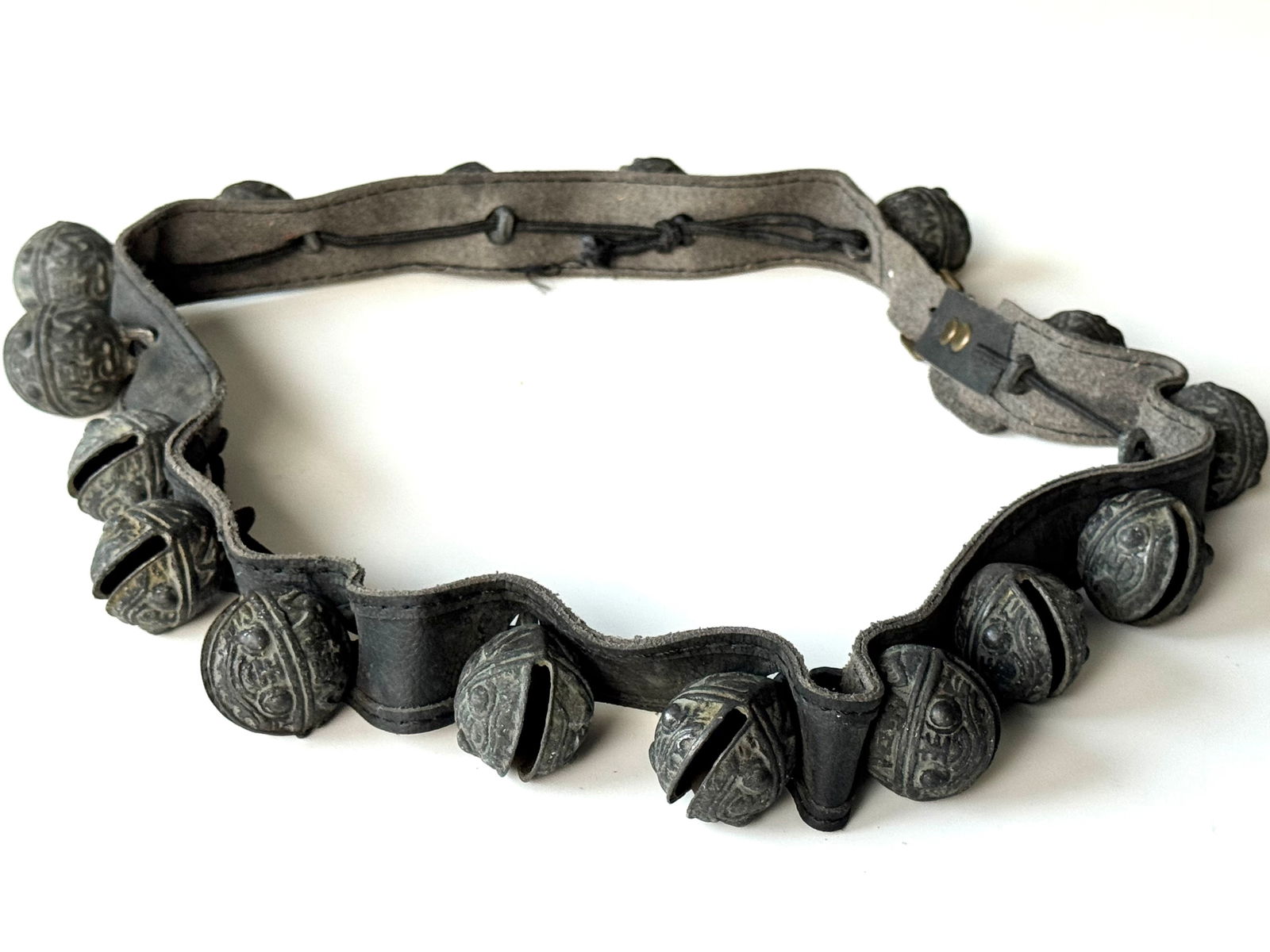 Bronze Shaman Ceremonial Tiger Head Rattle Bell - Nepal - 6