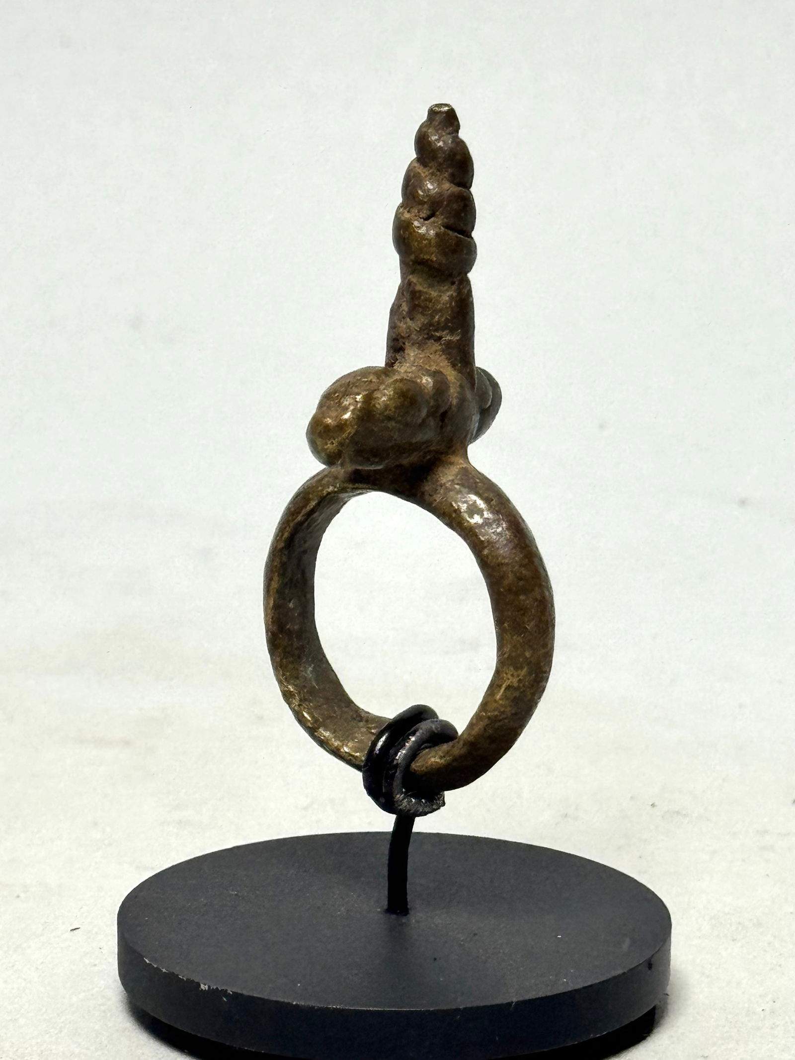 Bague Sao ring bronze - Africa incl stand - 3