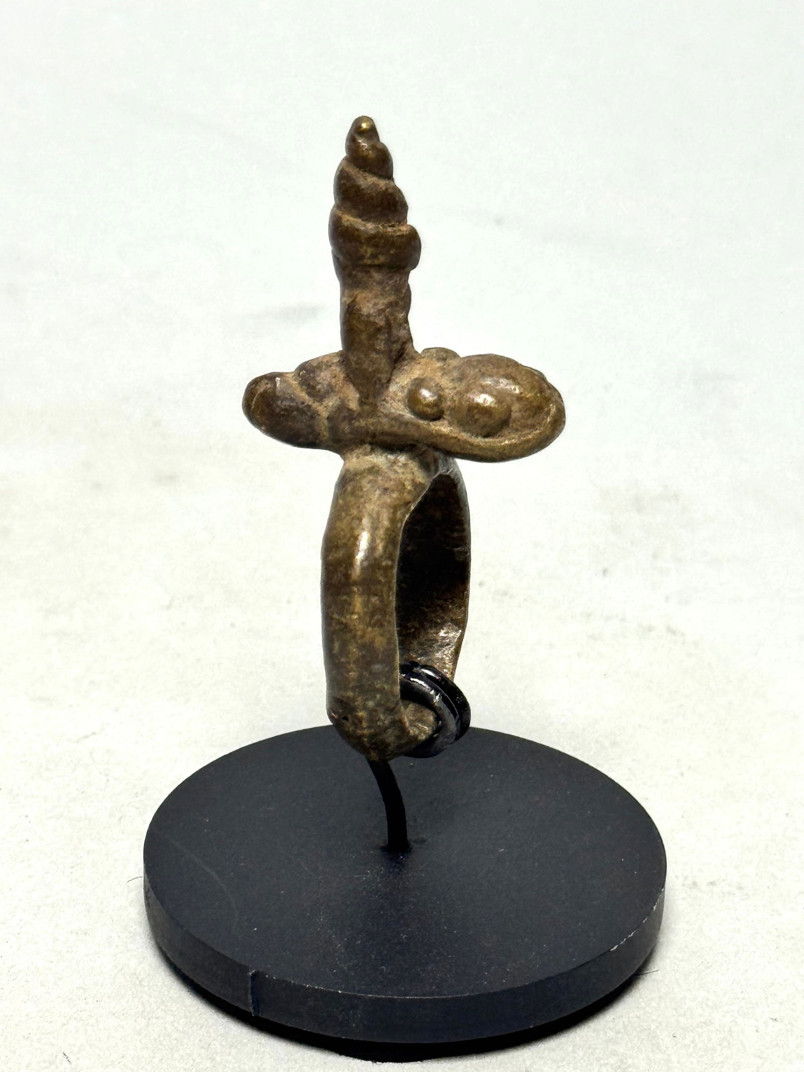 Bague Sao ring bronze - Africa incl stand - 5