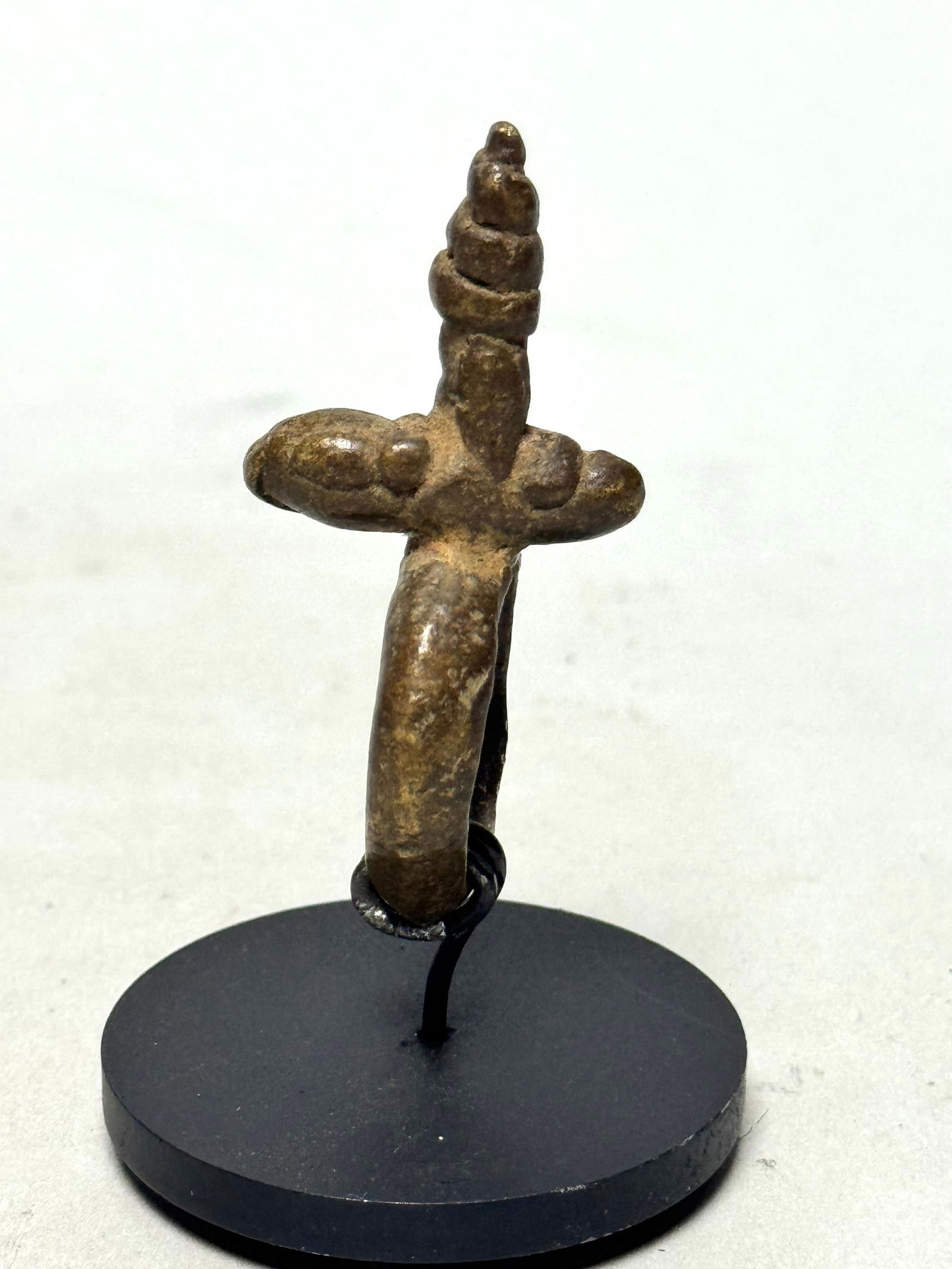 Bague Sao ring bronze - Africa incl stand - 8