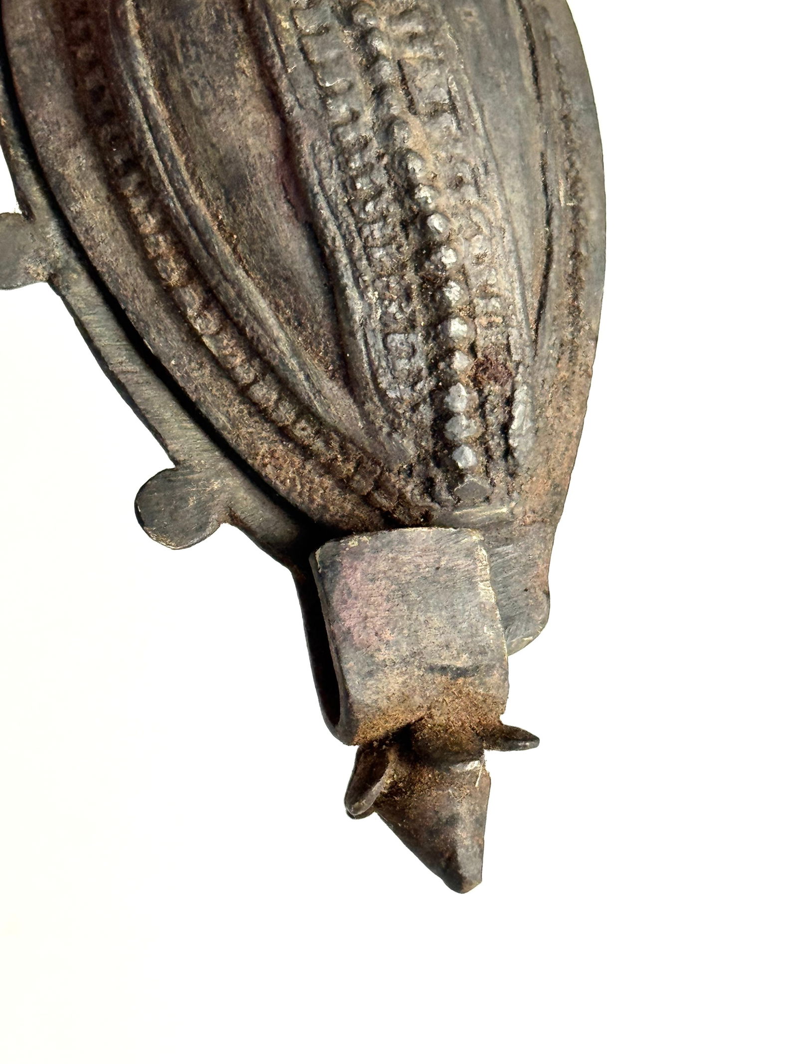 Antique Indian Bronze Ajal Kohl Container - 4