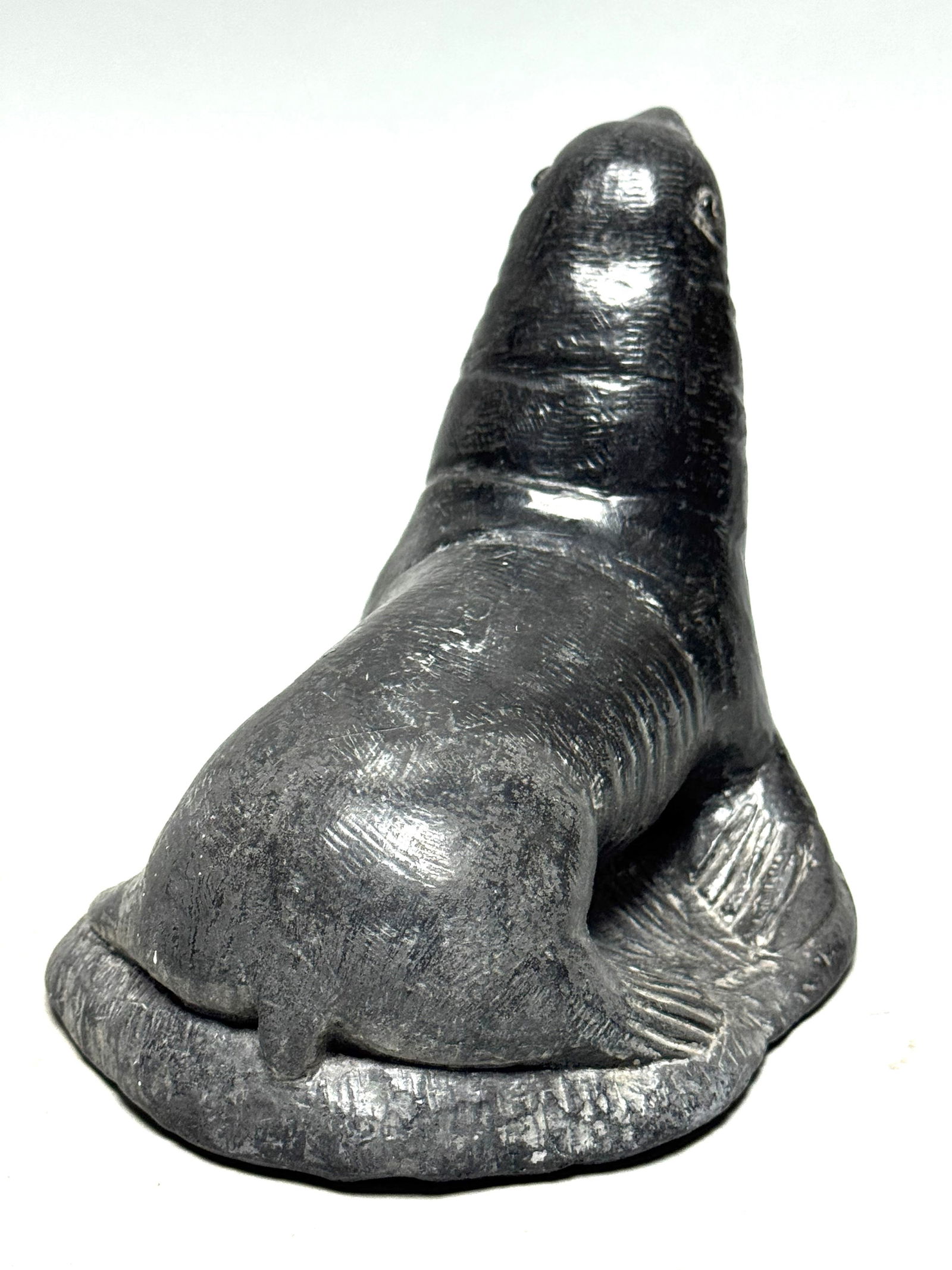 INUIT - 2 Sculptures by Edmund Wolf Jr. stone Impressions - Canada - 10