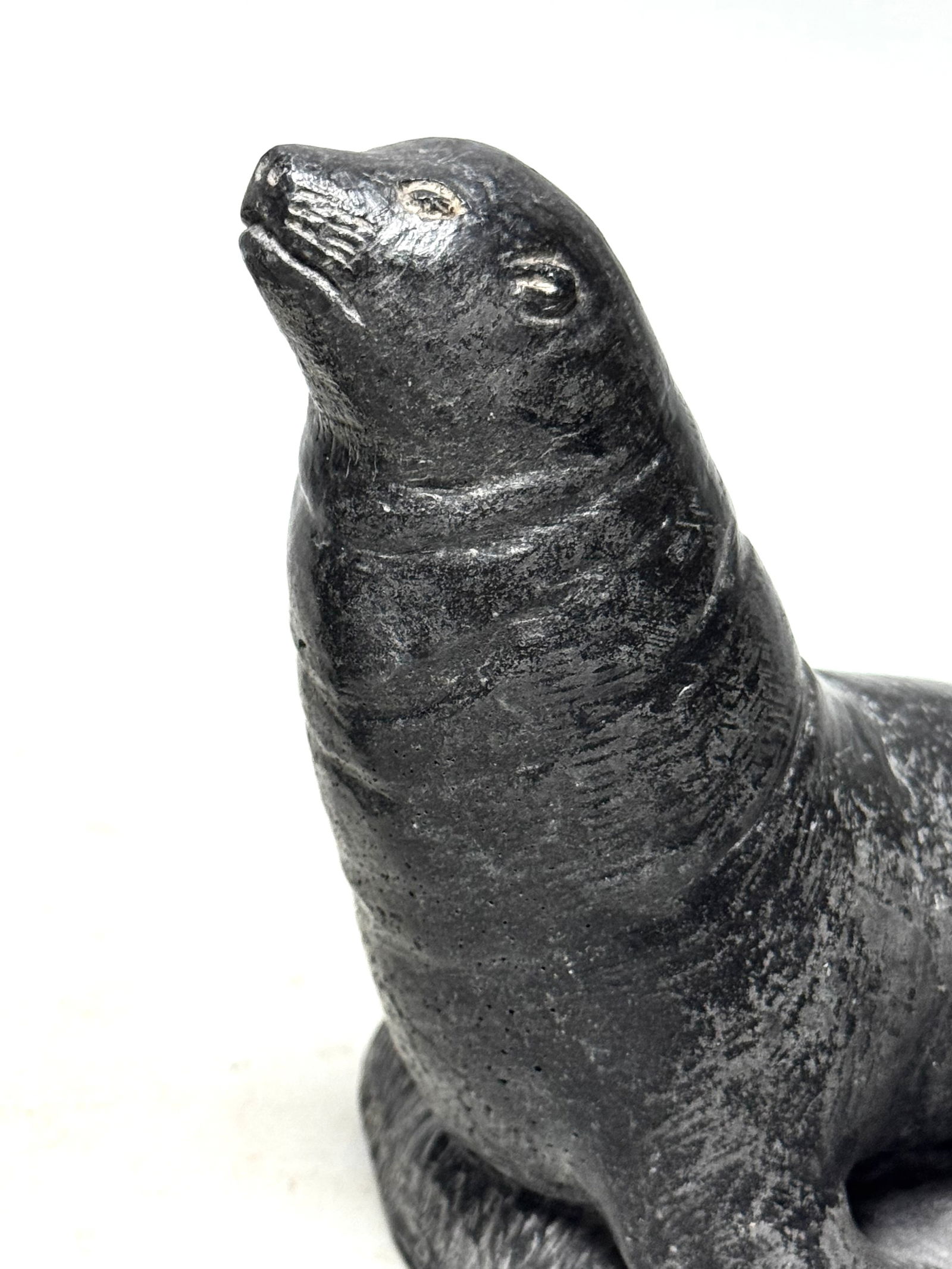 INUIT - 2 Sculptures by Edmund Wolf Jr. stone Impressions - Canada - 12