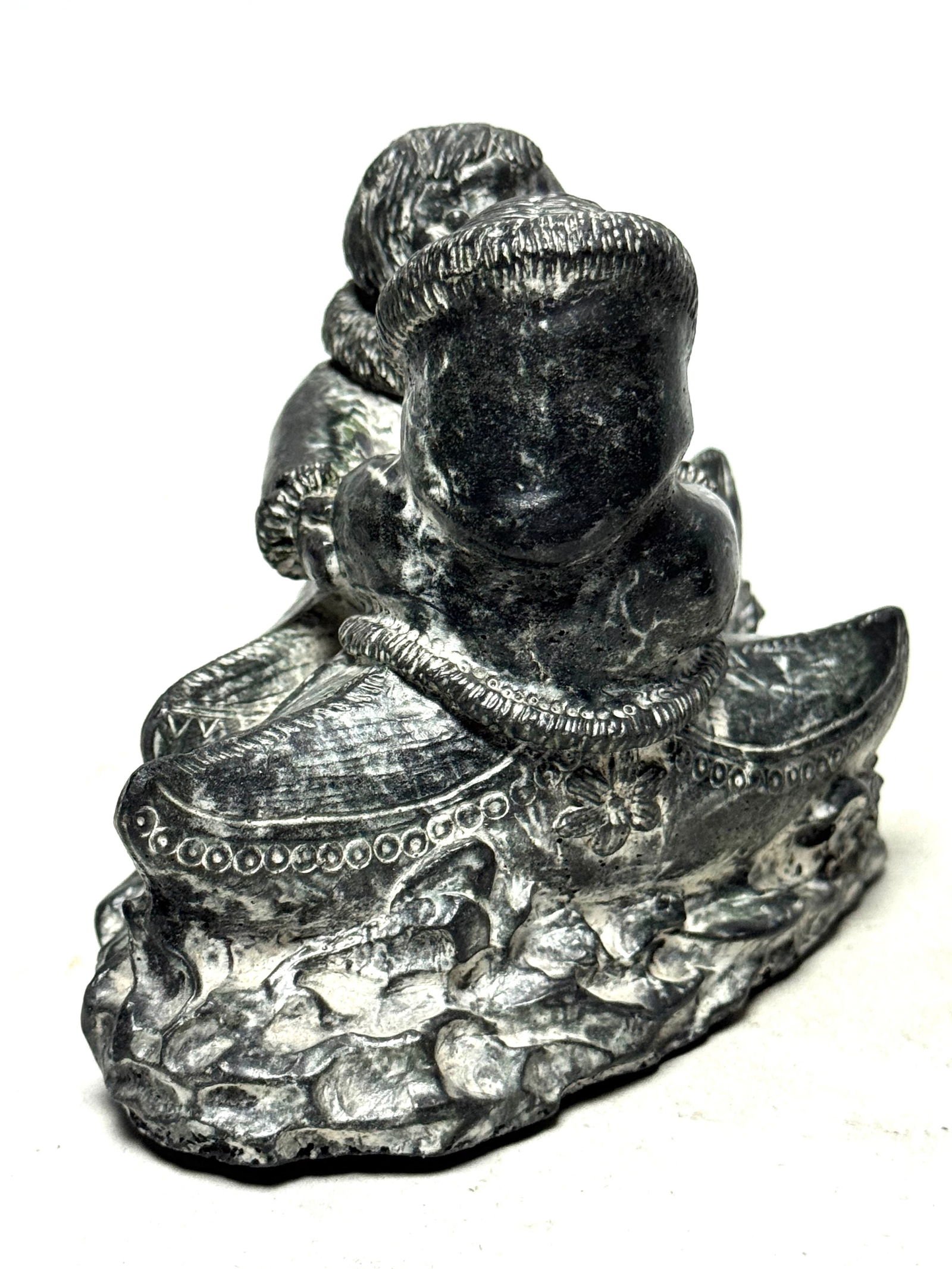 INUIT - 2 Sculptures by Edmund Wolf Jr. stone Impressions - Canada - 15