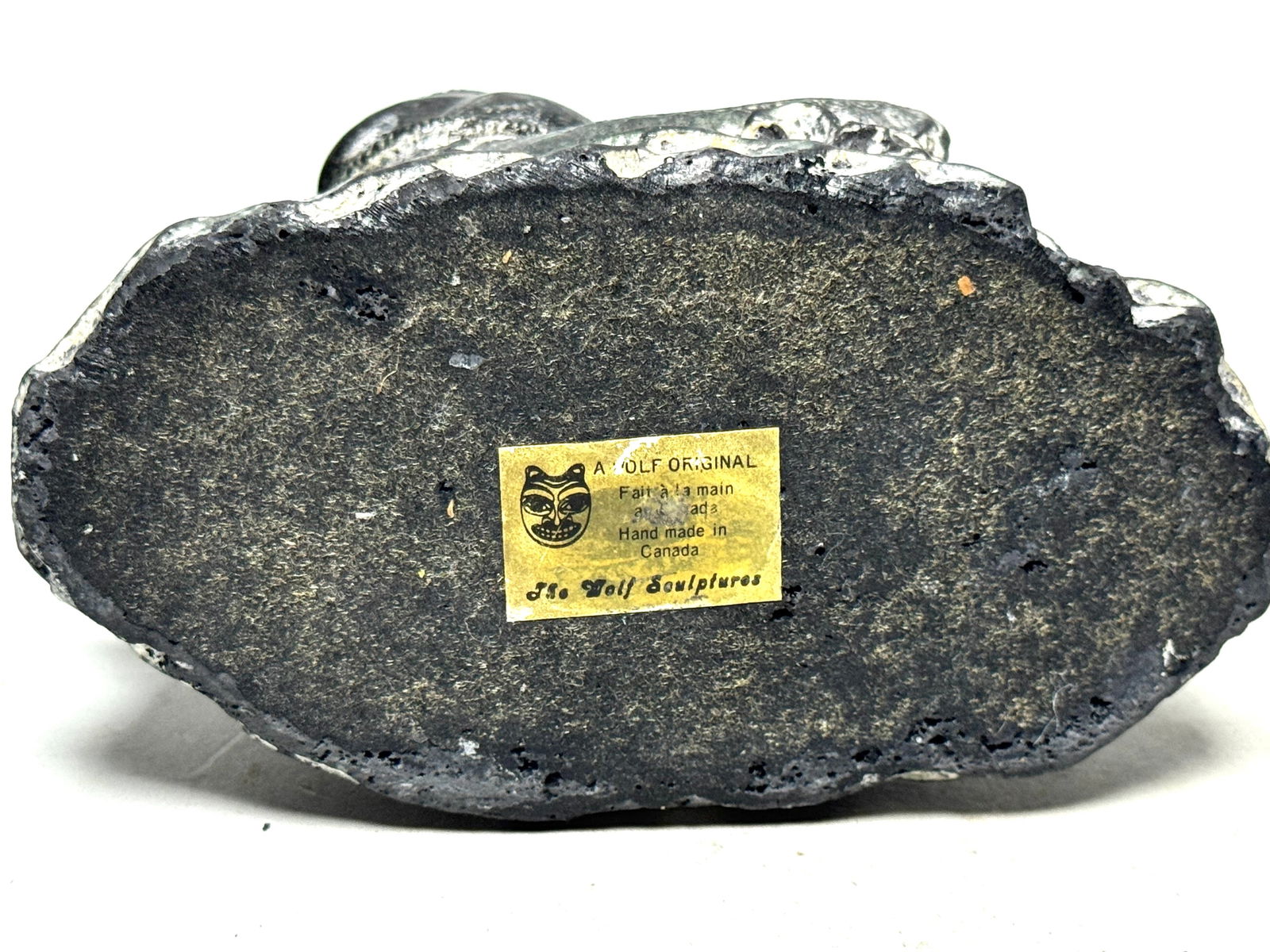 INUIT - 2 Sculptures by Edmund Wolf Jr. stone Impressions - Canada - 20